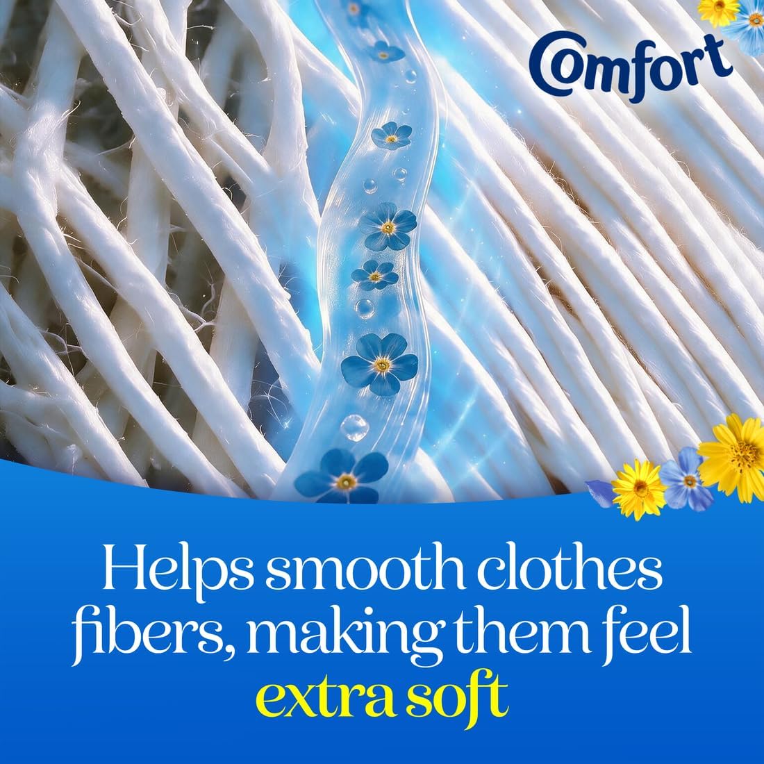 Comfort Fresh Blue Skies Fabric Conditioner Softener with Motion-Activated Fragrance Technology 100 Days of Freshness 160 washes (4.8 L)