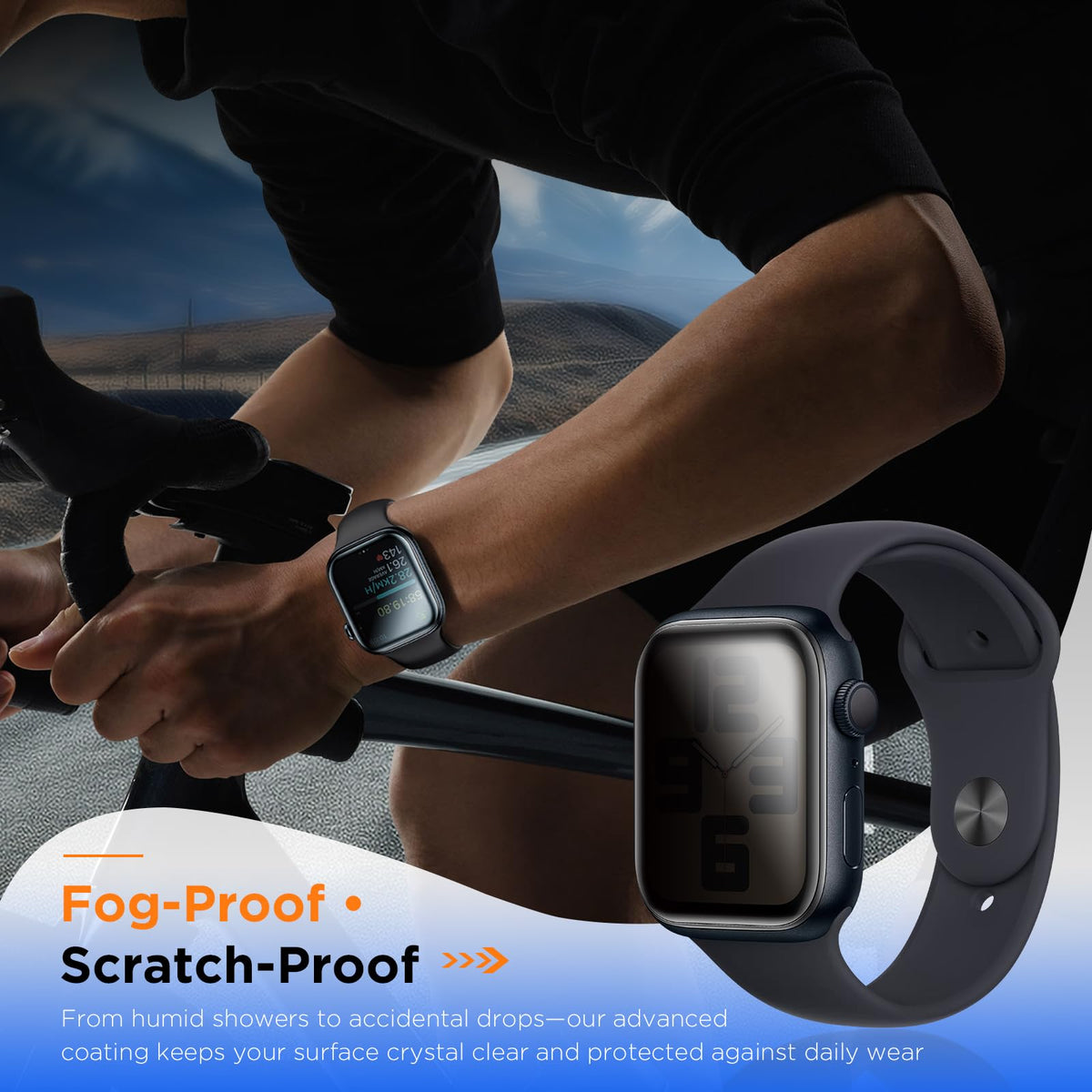 LK 6 Pack for Apple Watch Series 12/11/10 42mm Screen Protector