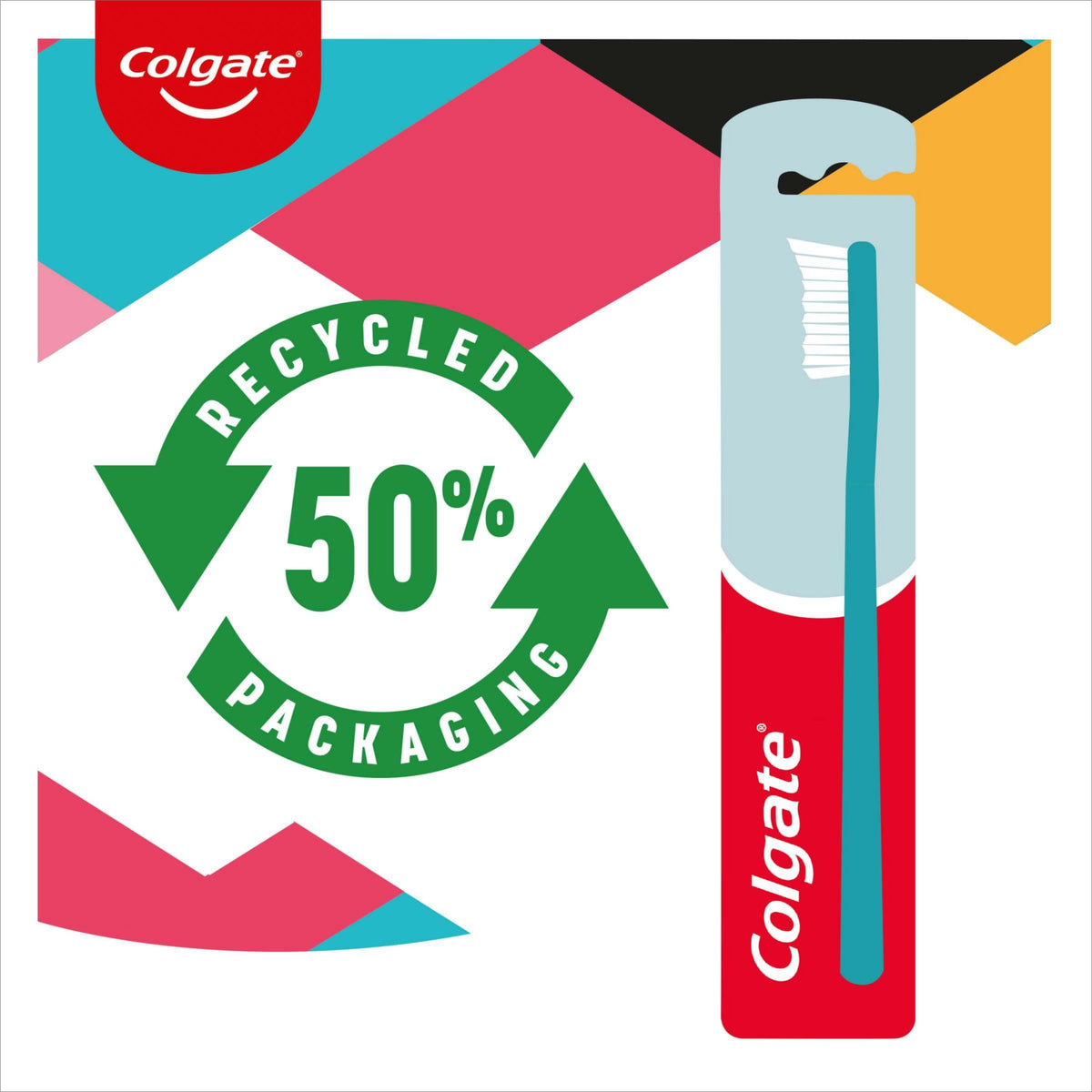Colgate Zigzag Medium Bristles Manual Toothbrush (3-Pack)