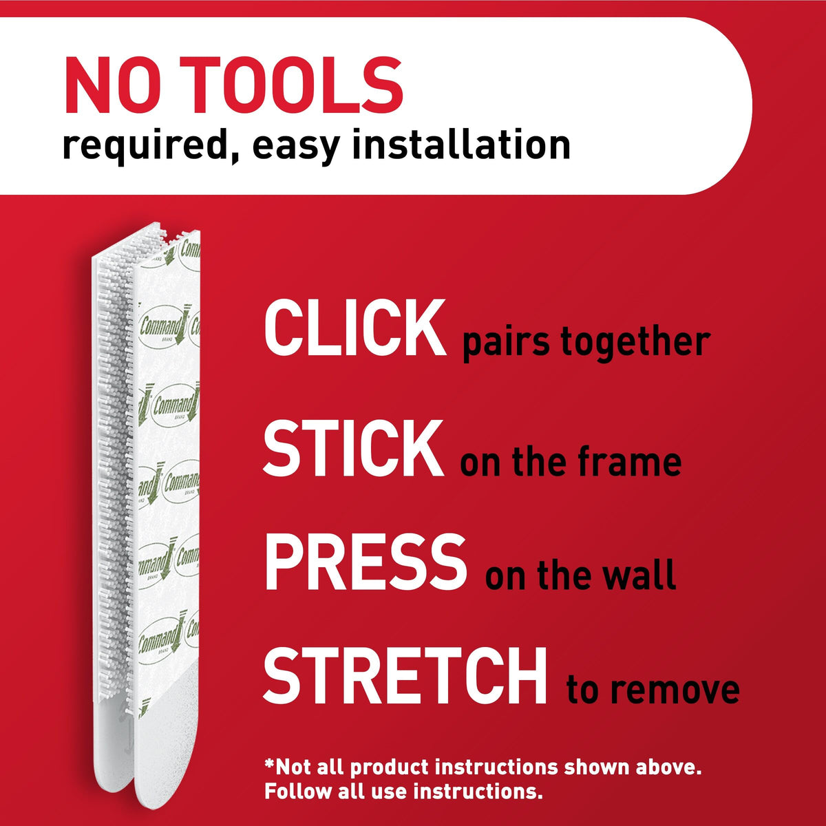 Command Picture Hanging Strips, Large, 12 Pairs (24 Adhesive Strips)