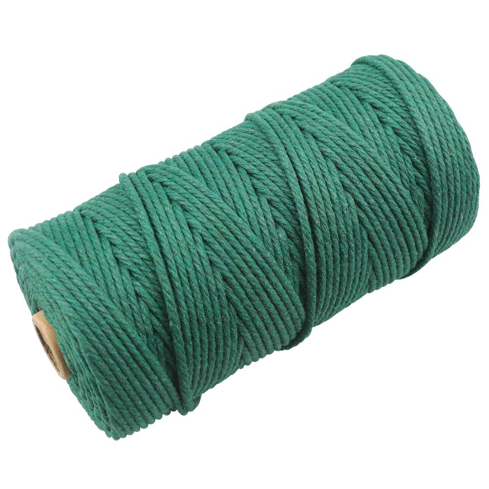 jijAcraft 4MM White Macrame Cord: 100M Cotton String Twine for Crafts