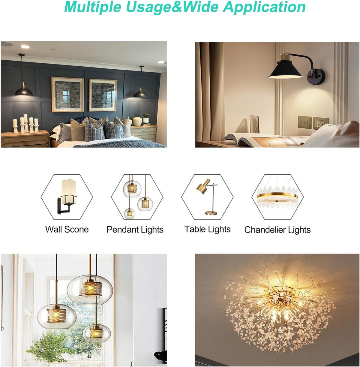 G9 Halogen Bulbs 33W, G9 Halogen Light Bulbs Warm White 2700K, Capsule Bulb Dimmable 230V for Ceiling Lights, Crystal Lamps, Chandeliers，Ovens, Microwave, Non Flicker,6 Pack
