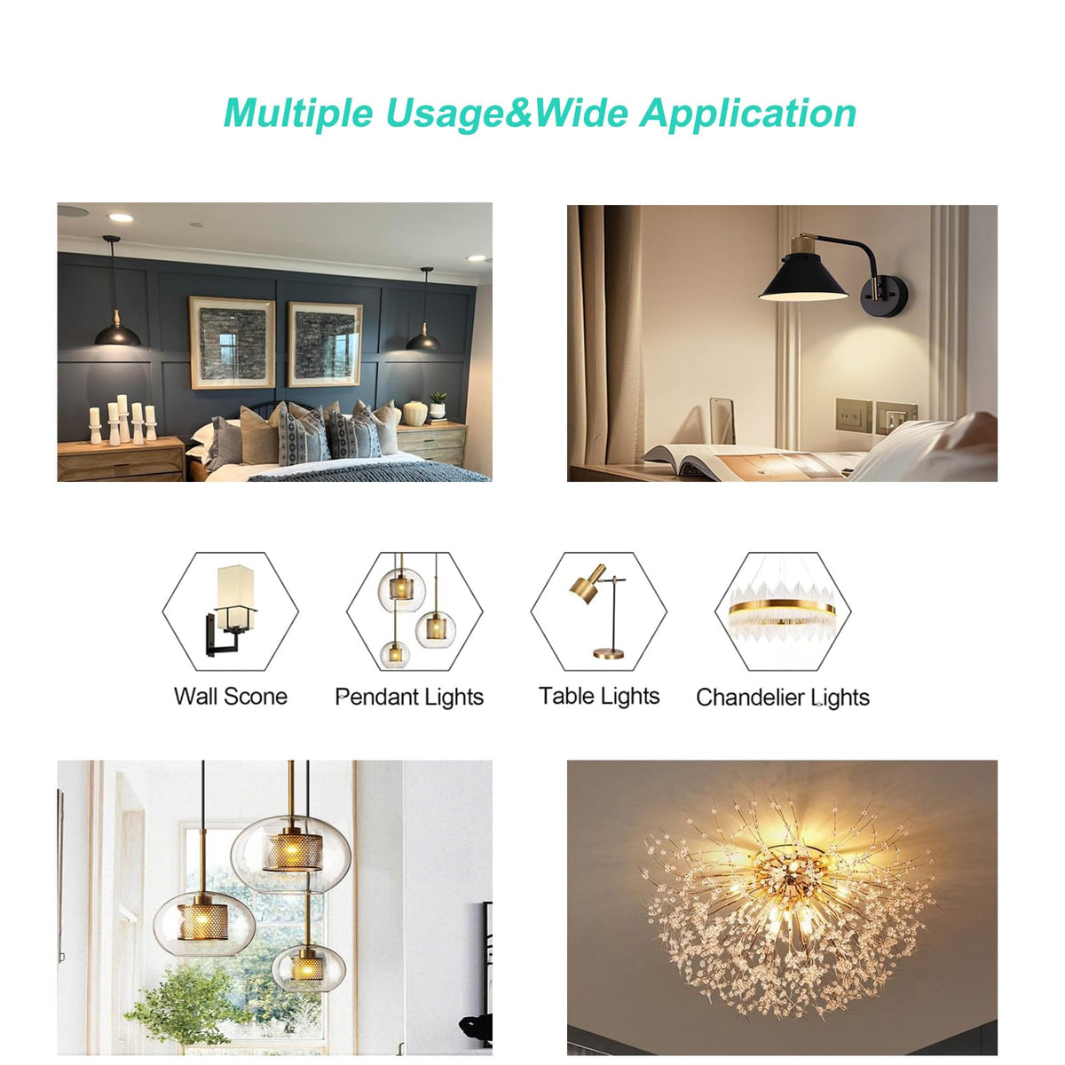 G9 Halogen Bulbs 33W, G9 Halogen Light Bulbs Warm White 2700K, Capsule Bulb Dimmable 230V for Ceiling Lights, Crystal Lamps, Chandeliers，Ovens, Microwave, Non Flicker,6 Pack