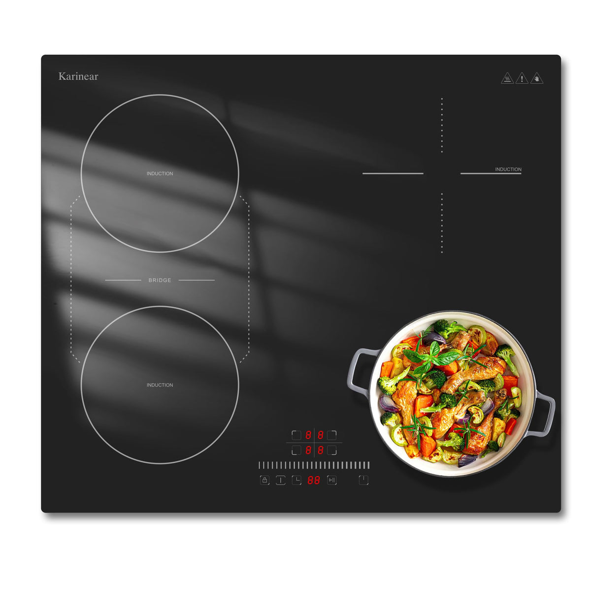 Karinear Built-in Induction Hob 4 Zones 60cm