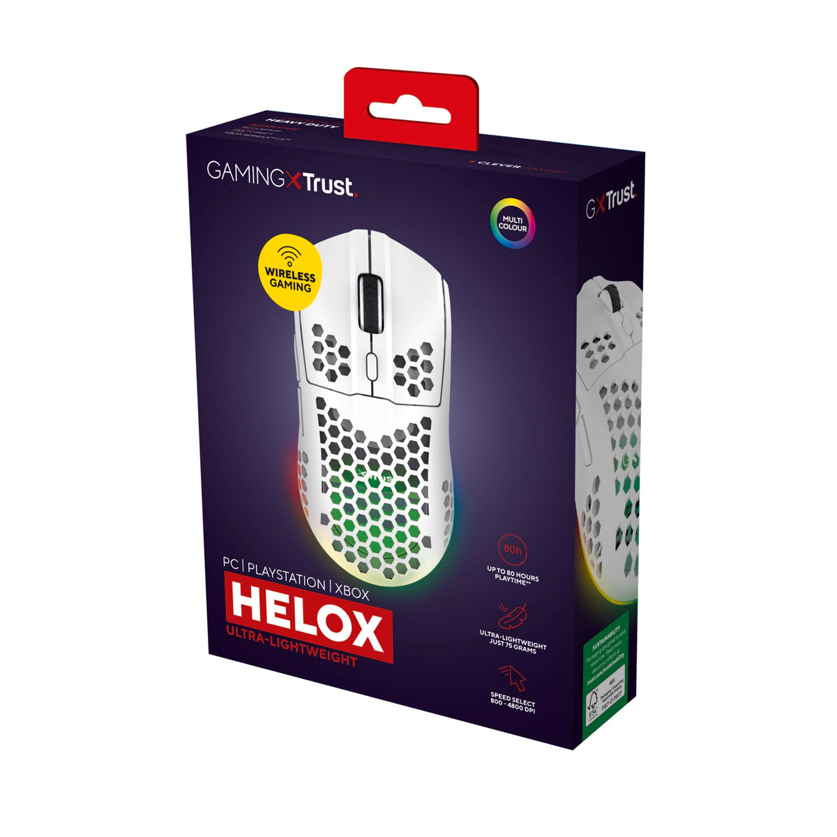 GXTrust Helox USB Gaming Mouse Superlight 65g, Black