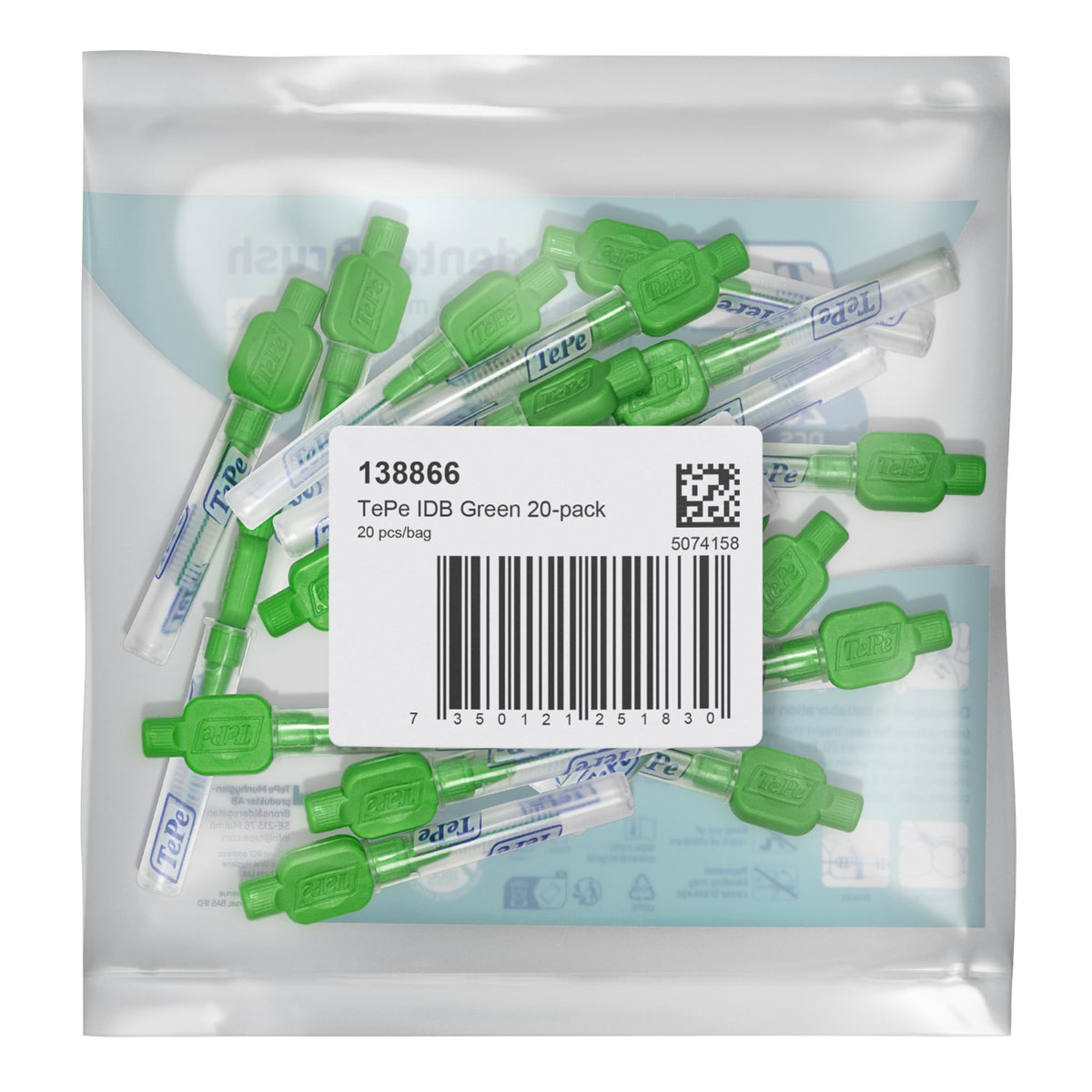 TePe Interdental Brush, Original, Yellow, 0.7mm/ISO 4, 8pcs