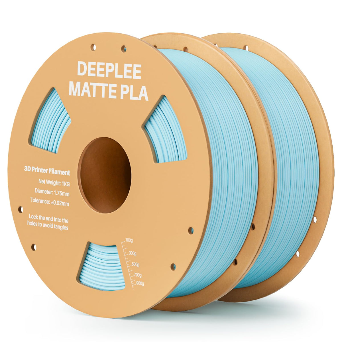 DEEPLEE Matte PLA Filament 1.75mm Matte White 1kg