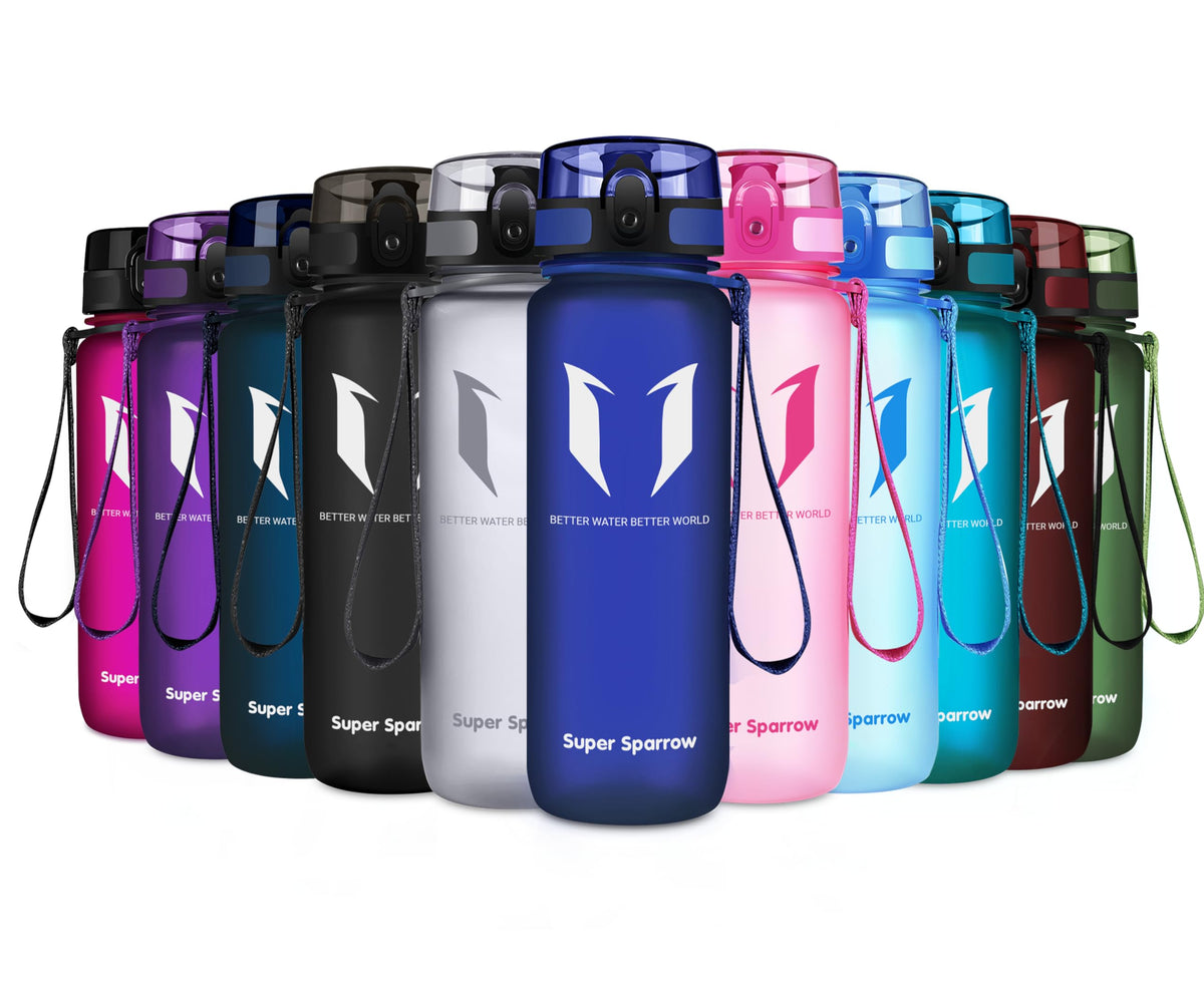 Sparrow Water Bottle 500ml/750ml/1L BPA-Free Tritan Drinks Bottle One-Click