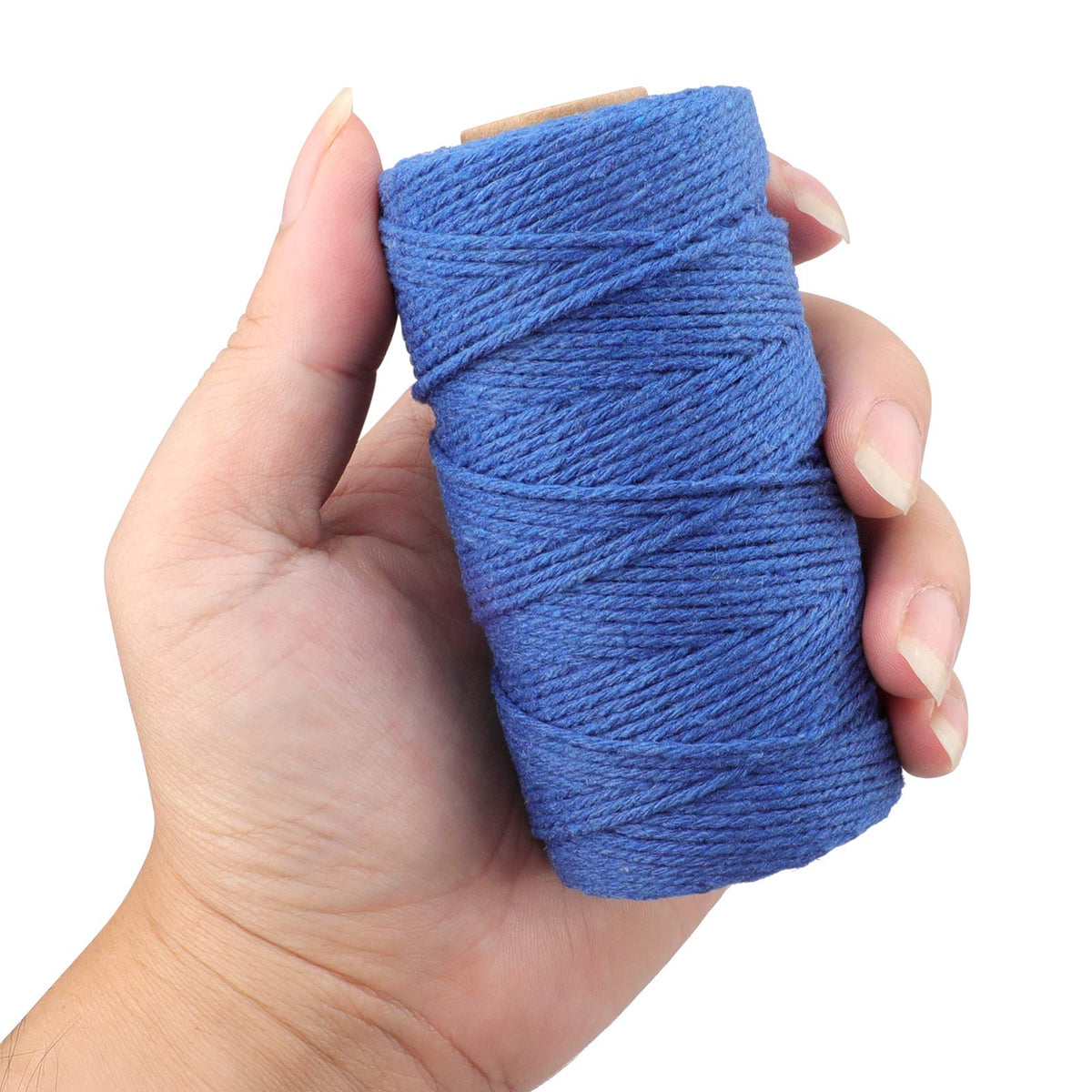 jijAcraft 4MM White Macrame Cord: 100M Cotton String Twine for Crafts