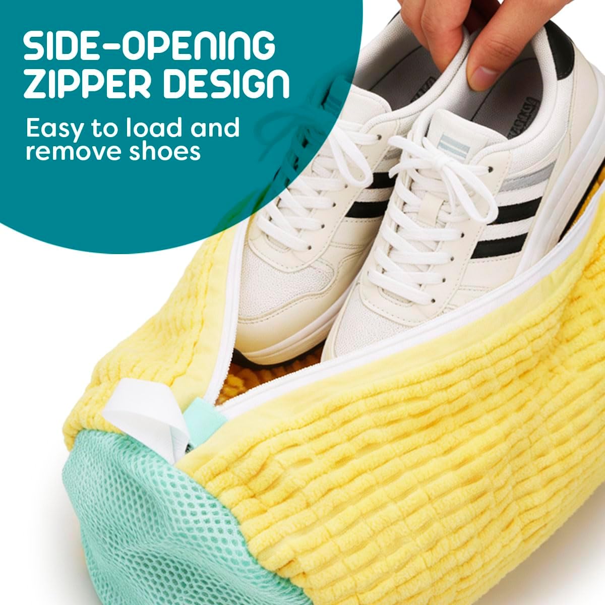Shoe Washing Bag, 2 Pack, for Washer and Dryer, Reusable Cleaning Sack