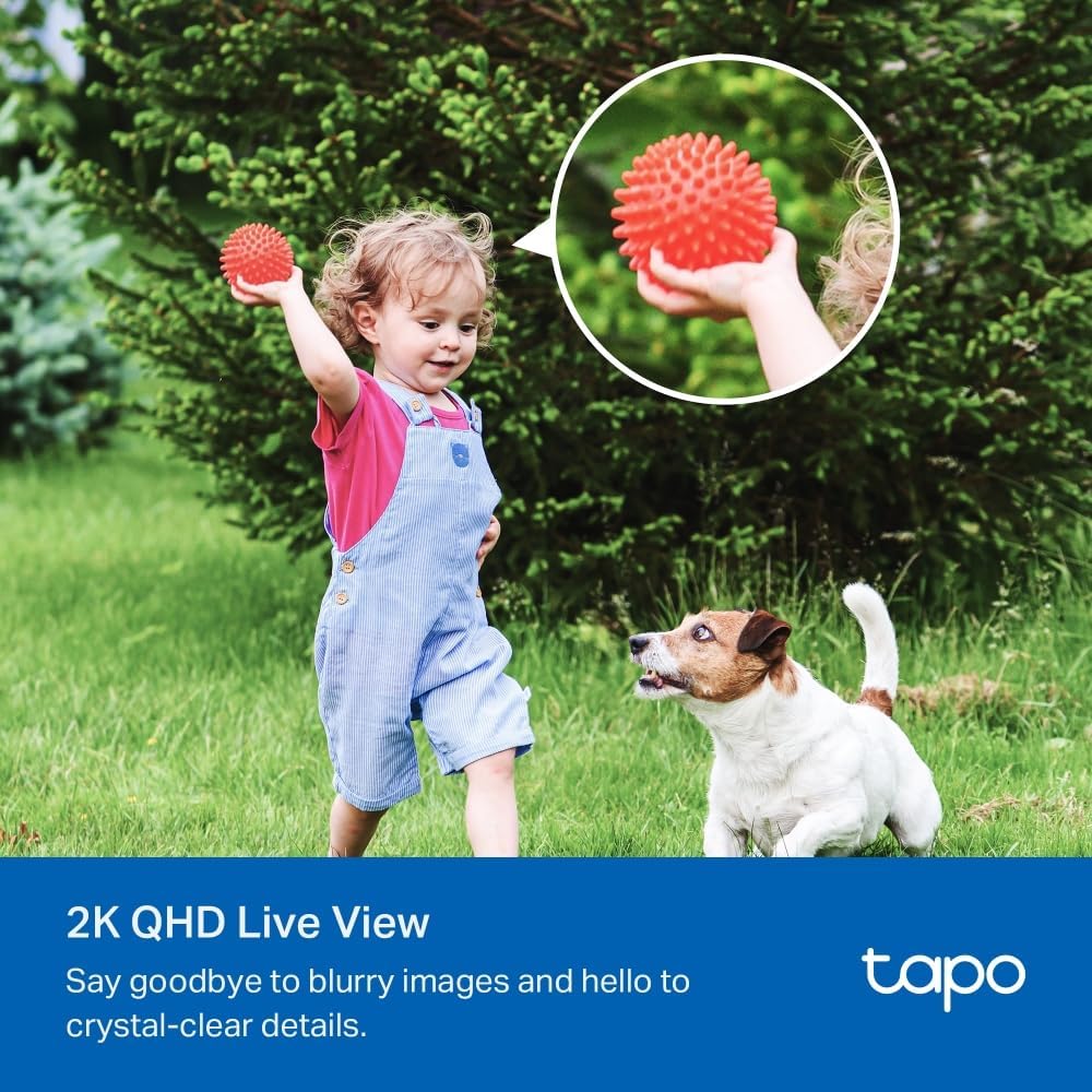 Tapo 2K QHD Wireless Indoor/Outdoor Smart Security Camera