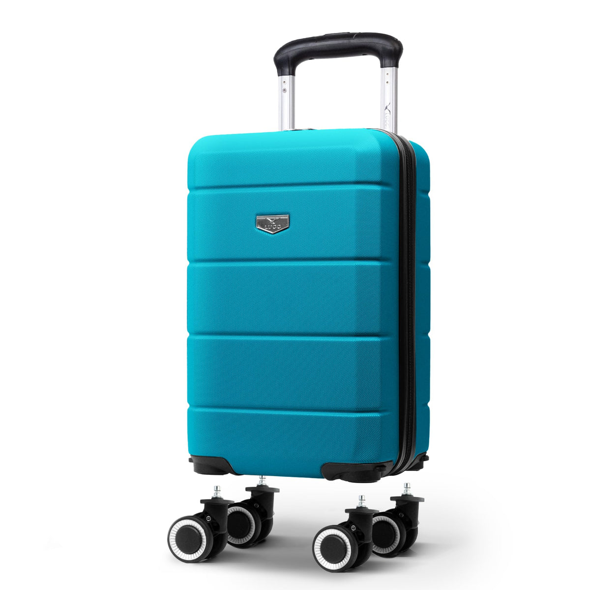 LUGG Jetset 40cm Suitcase 40x30x20cm, Ryanair Compatible Underseat Size, Hard Shell ABS, Spinner with Removable Wheels, Lightweight Travel Luggage, 1 Year Warranty