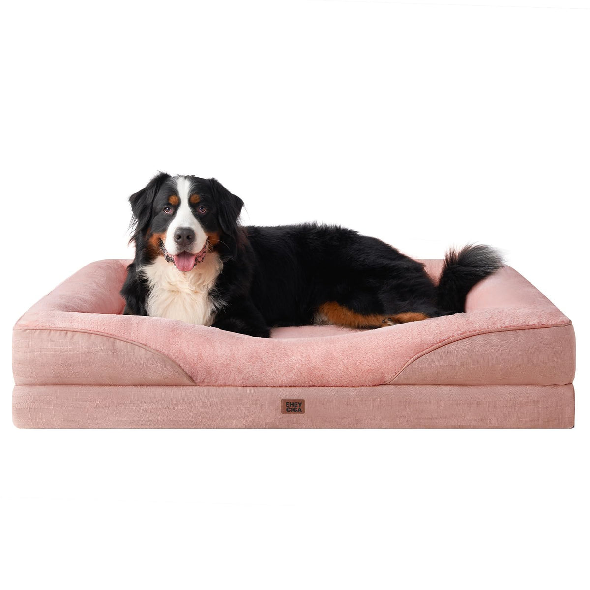 EHEYCIGA Memory Foam Orthopedic Dog Beds Large, 91x68x17cm, Dark Grey