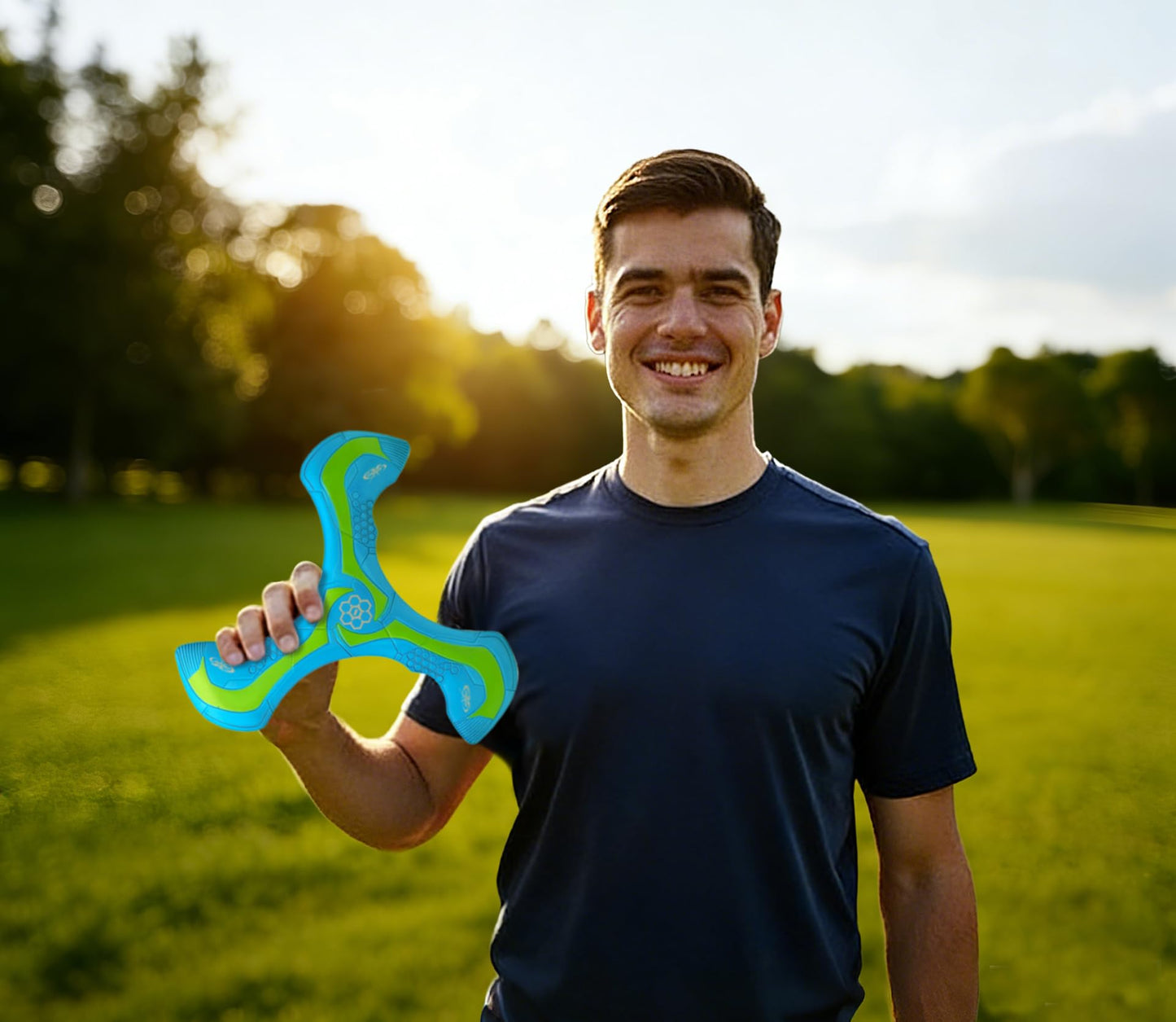 AMAZING TOYZ Soft Foam Boomerang 23cm Beginner Friendly, Safe and Real Come Back Perfect Outdoor Games for Beach, Park, Backyard & Camping – Ideal for Family Fun. Kids Age 6+ & Adults (Orange)