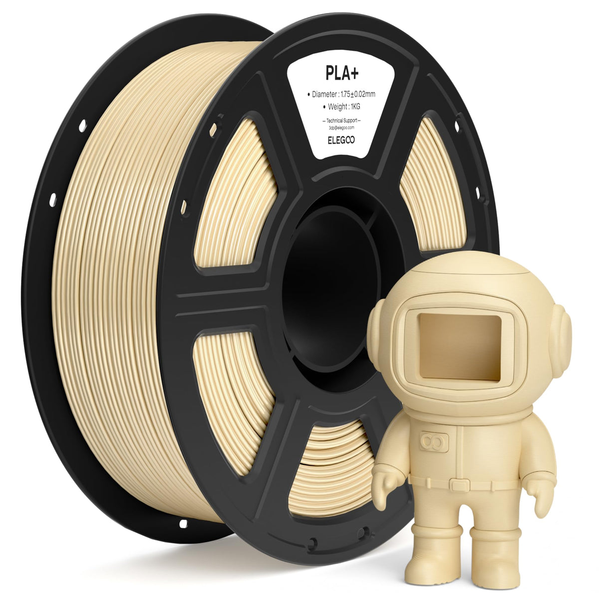 ELEGOO PLA+ 3D Printer Filament 1.75mm Pink 1KG