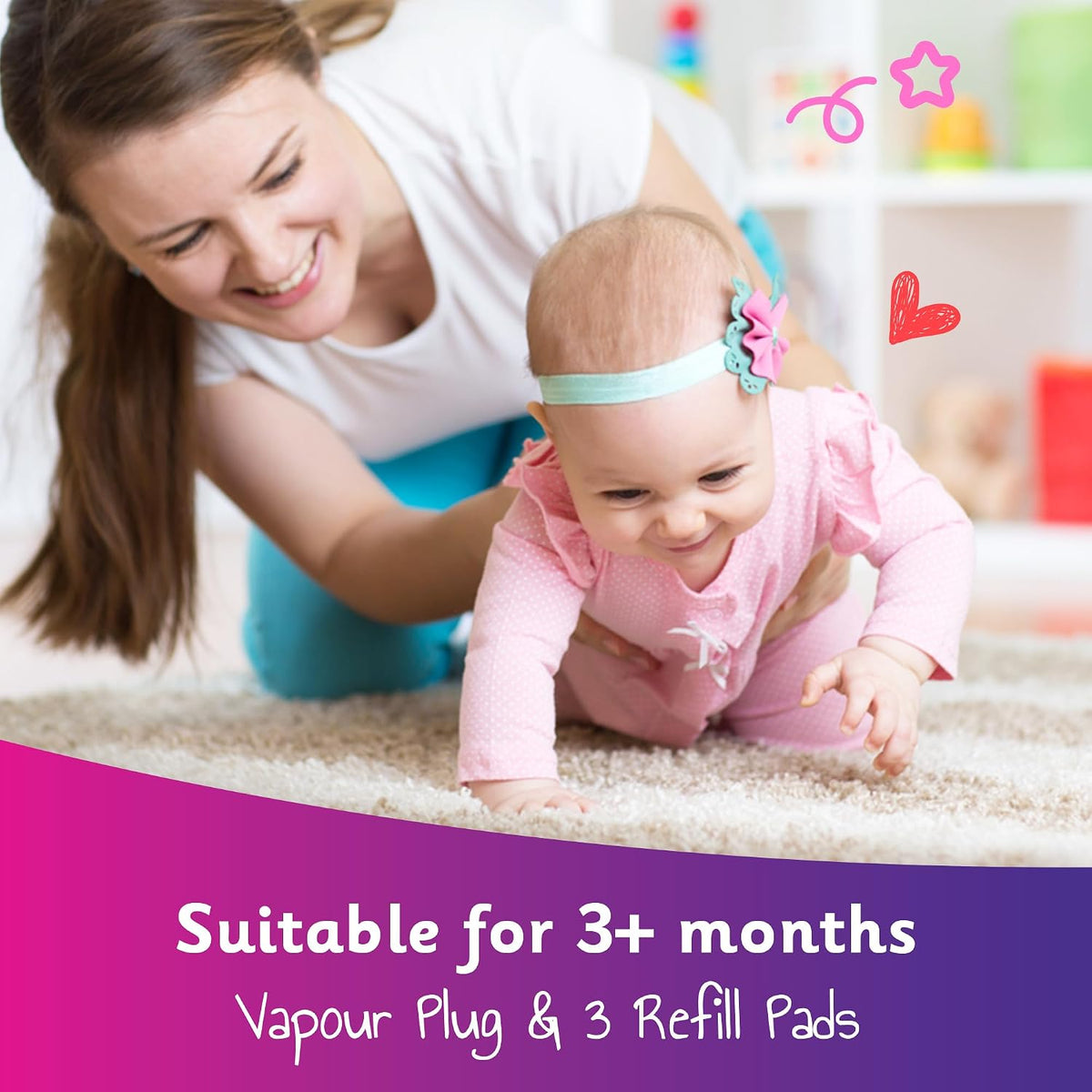 Calpol Vapour Plug In Nightlight & 3 Refill Pads