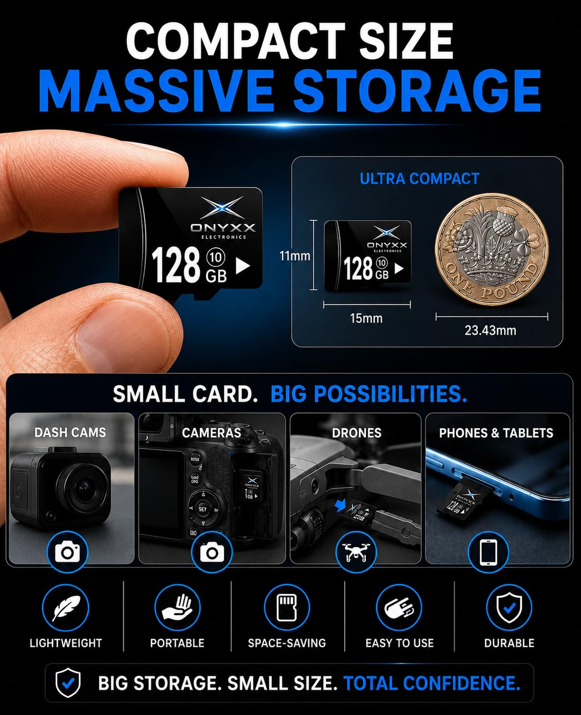 16GB Micro SD Card Class 10 High Speed Memory Card TF Card for Smartphone, Camera, Tablet, Dash Cam, Speaker, Android Devices, HD Video Recording & Data Storage