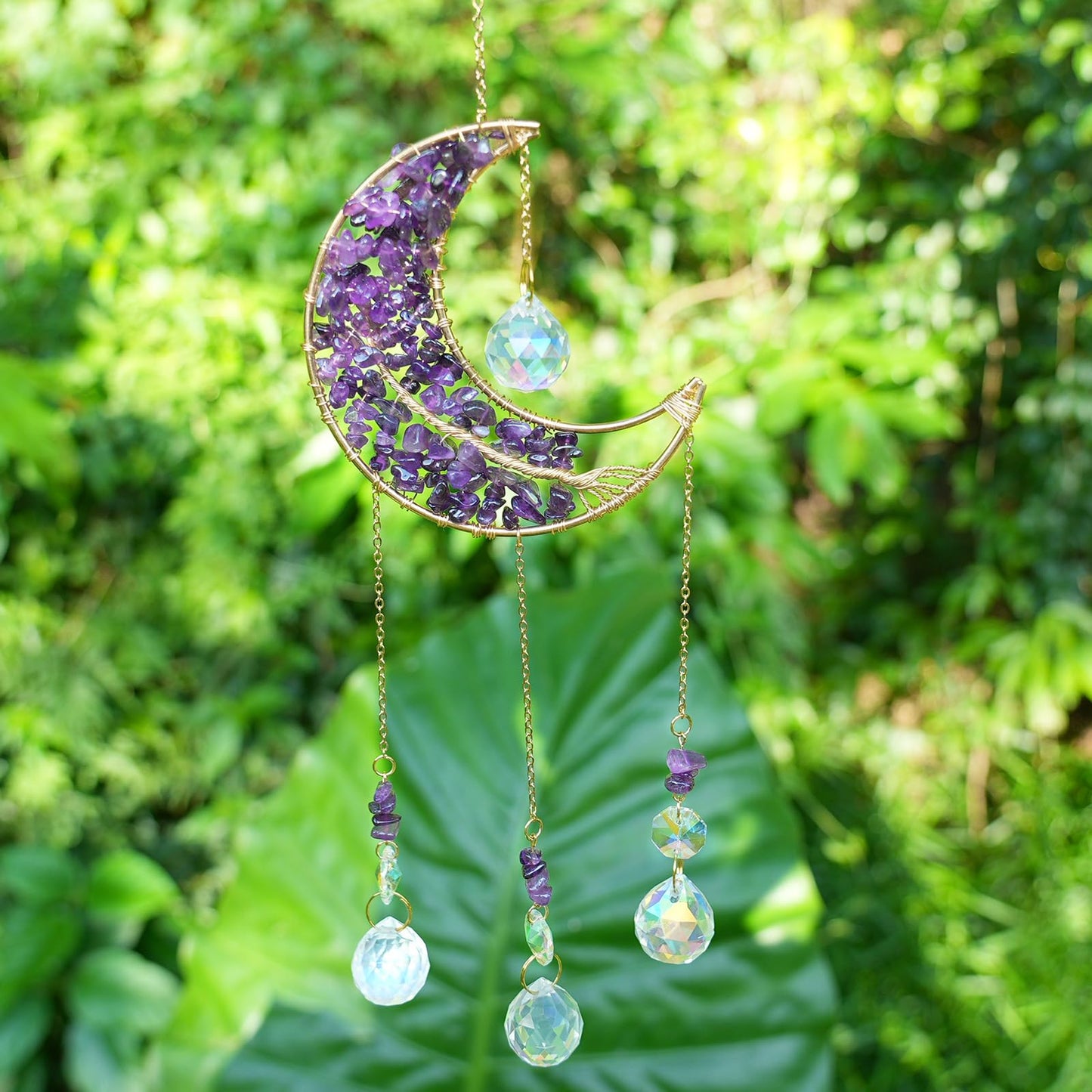 240PCS DIY Sun Catchers Making Kits for Adults, Crystal Suncatchers Kit with Colourful Prism Pearl Rainbow Maker for Windows, Hanging, Indoor, Outdoor, Garden Decor (Silver)