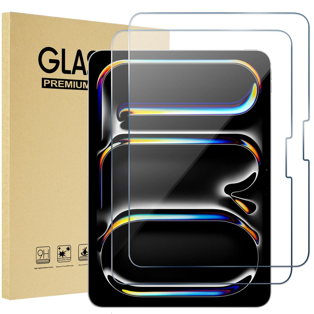 ProCase 2 Pack Screen Protector for iPad A16 2025 11th 11"/10th 2022 10.9"