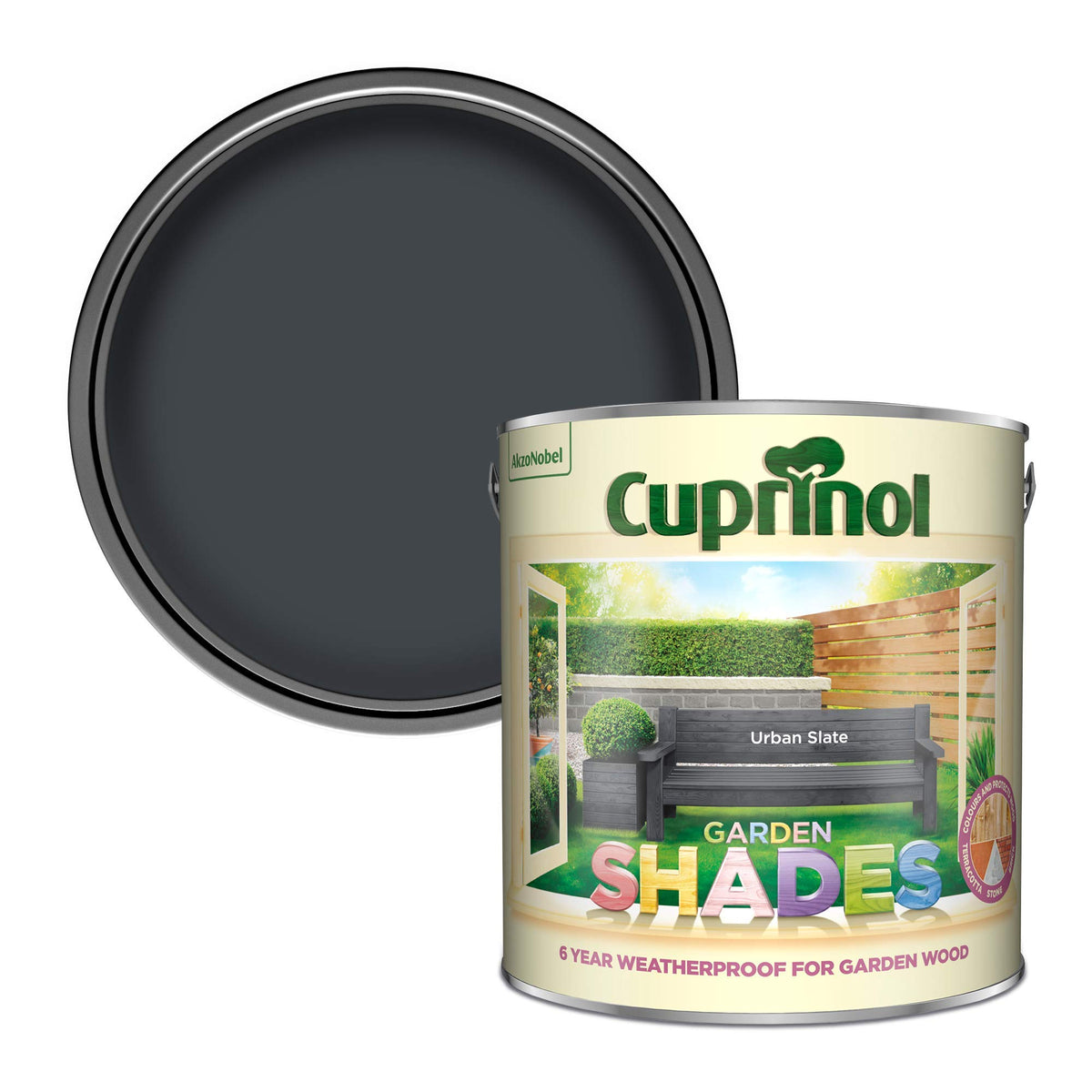 Cuprinol Garden Shades Exterior Woodcare, Country Cream, 1 Litre