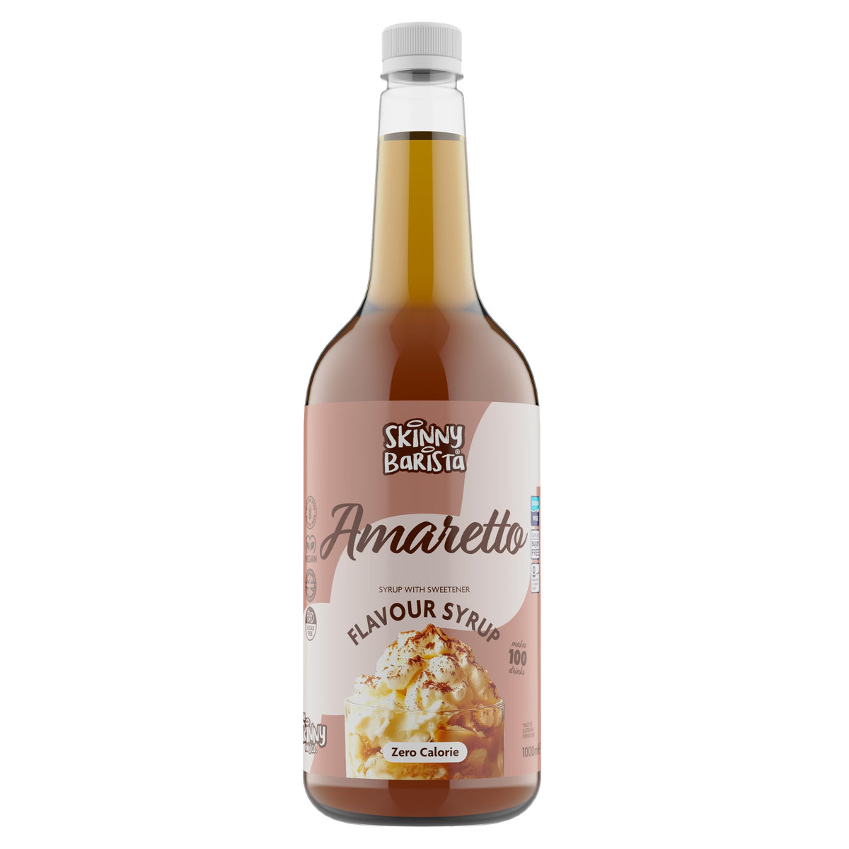 Skinny Food Co Butterscotch Syrup Zero Calorie 1L - Sugar Free Coffee Syrup