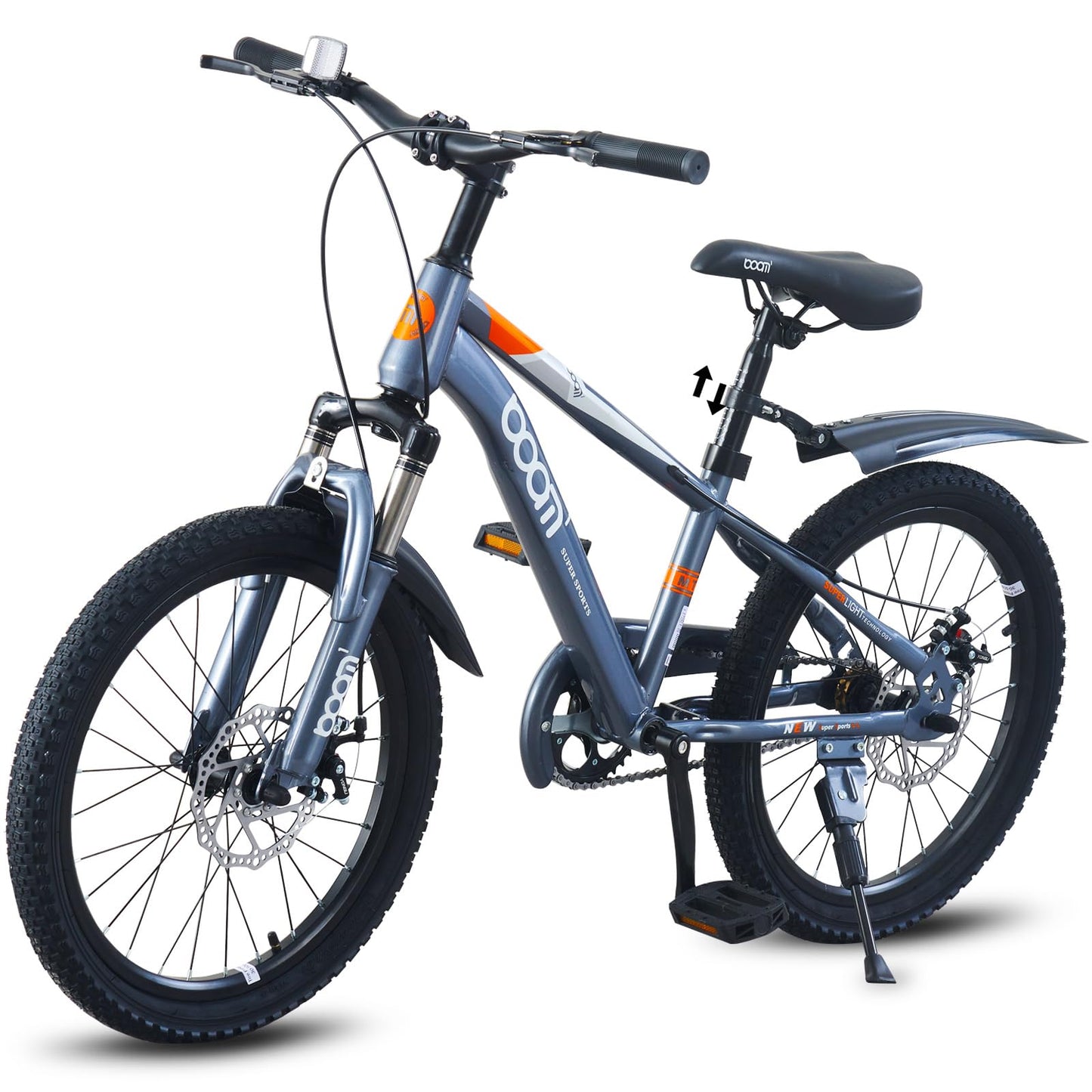 LSBIKE Kids Mountain Bike with Front Suspension & Disc Brakes — 18"/20"/22" | Ages 5-13