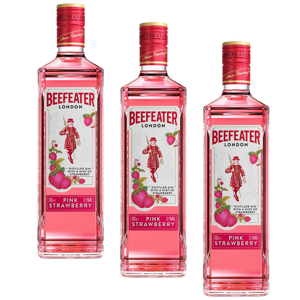 Beefeater Pink Strawberry Flavoured Gin, 37.5% ABV, 70 cl