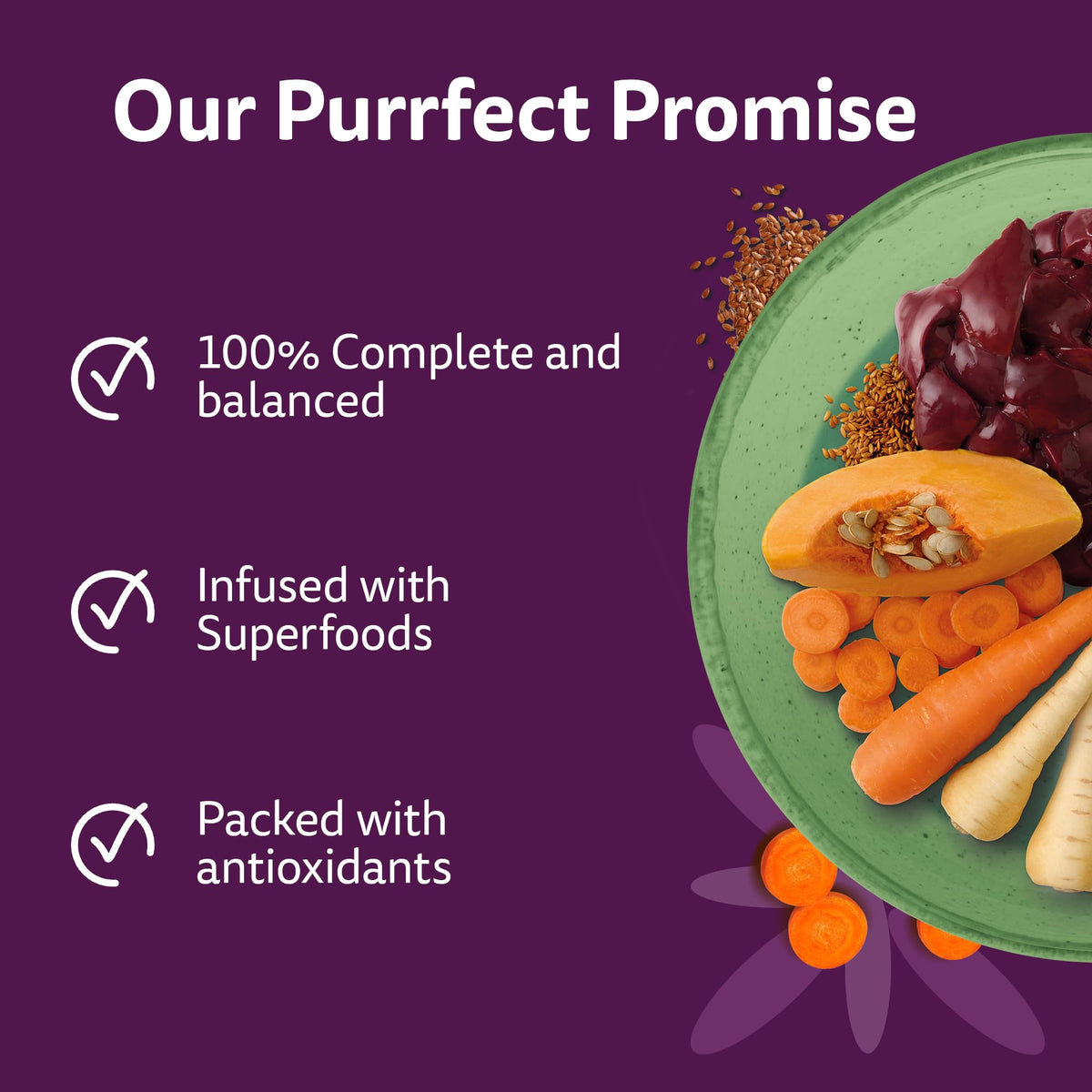 WHISKAS SUPERFOODS Adult Wet Cat Food in Jelly 15x50g Mixed