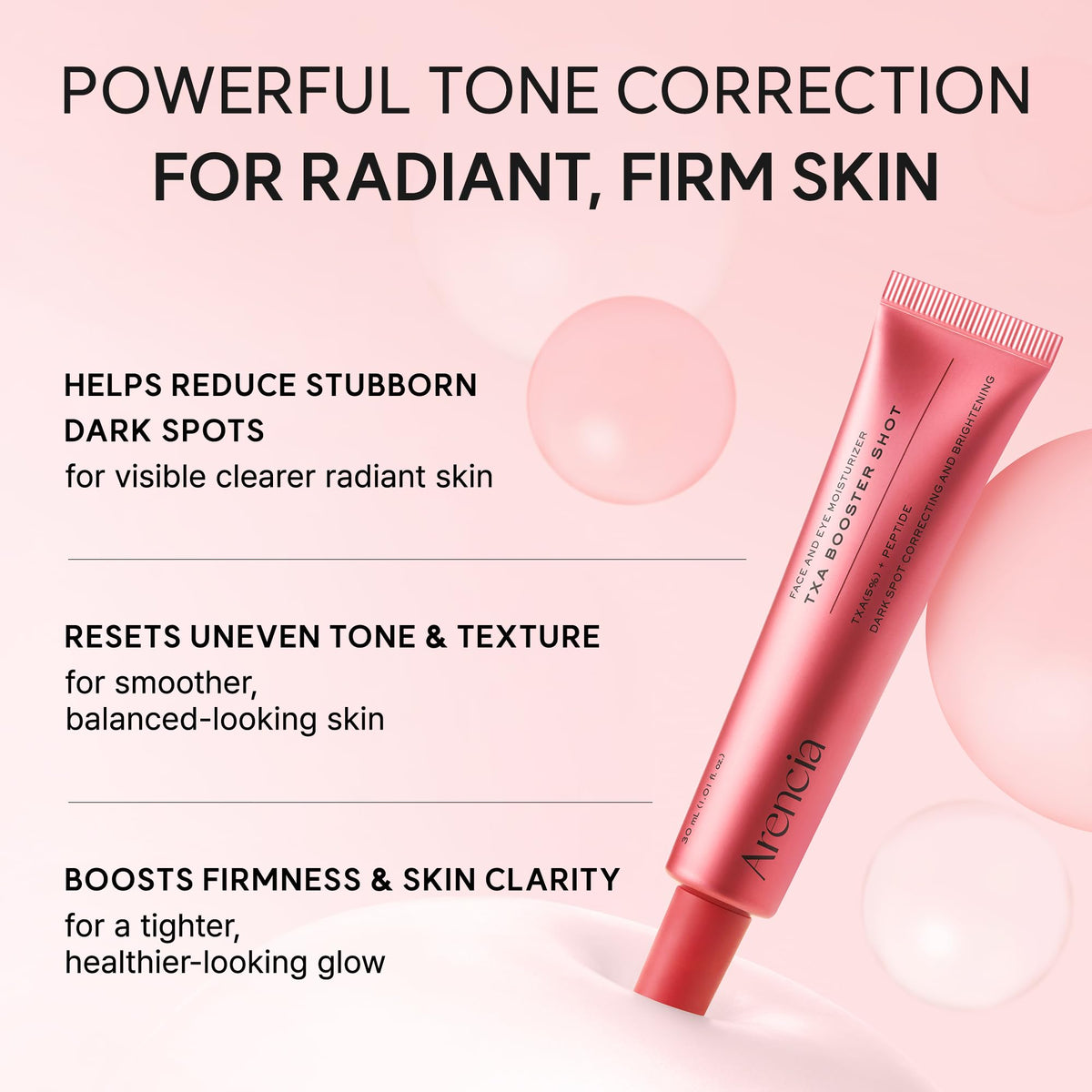 Arencia Vitamin C Booster Shot Serum with Glutathione, Niacinamide and Vitamin E for Glow Skin, 30ml
