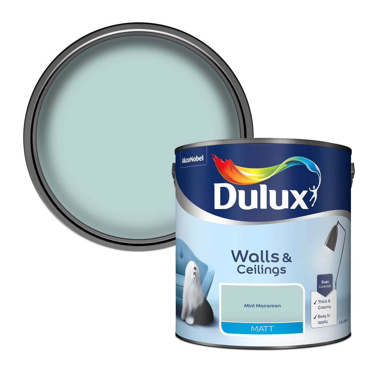 Dulux Tester Paint, White Mist, 30 ml (Pack of 1)