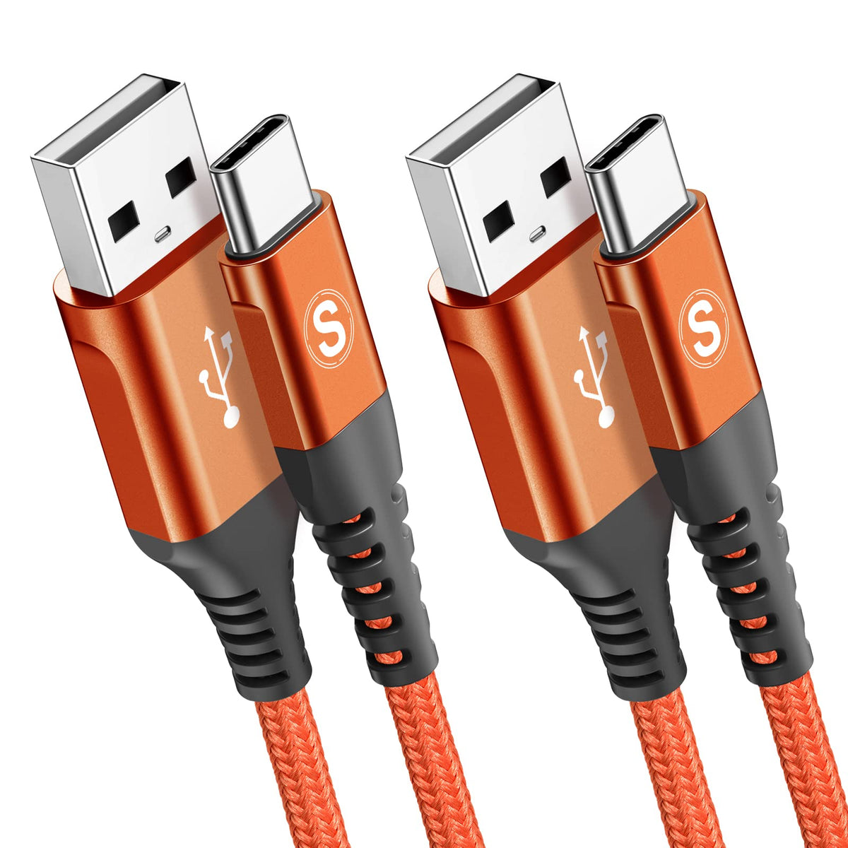 2-Pack 2M USB C Cable 3.1A Fast Car Charger Cable Compatible for iPhone 17 air 16 15 Plus Pro Max, Samsung Flip/Fold 7 6 5 4 3 S26 S25 S24 S10 S20 S21 S22 S23 A16/15/14/13/12 A35/A34 A56/55/54, Pixel