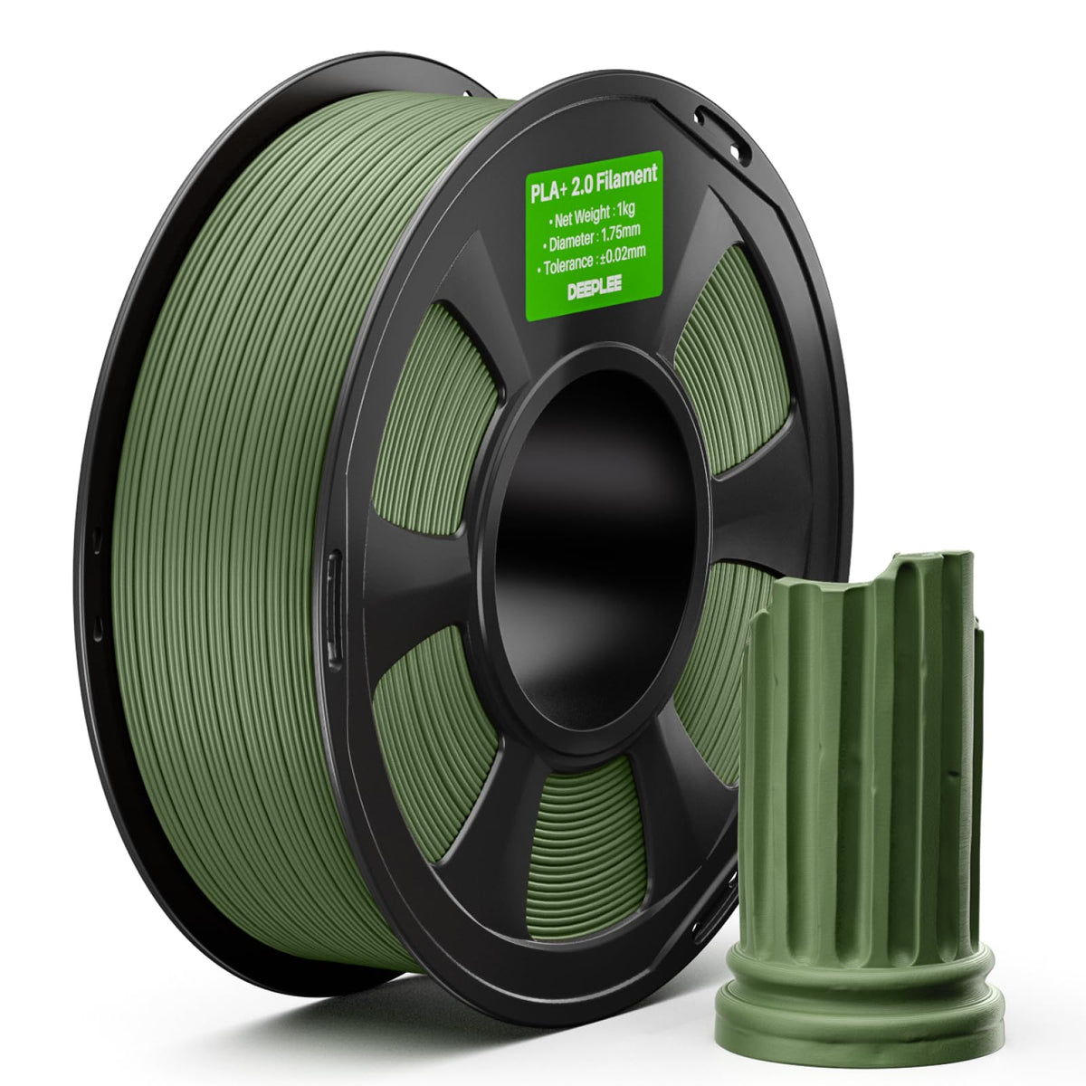 DEEPLEE PLA Plus 1.75mm Filament Beige/Brown 2KG Bundle