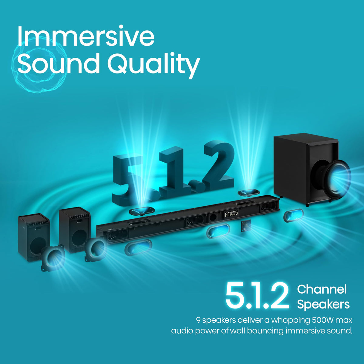 Hisense HS2000 2.1 CH All-In-One Soundbar for TV