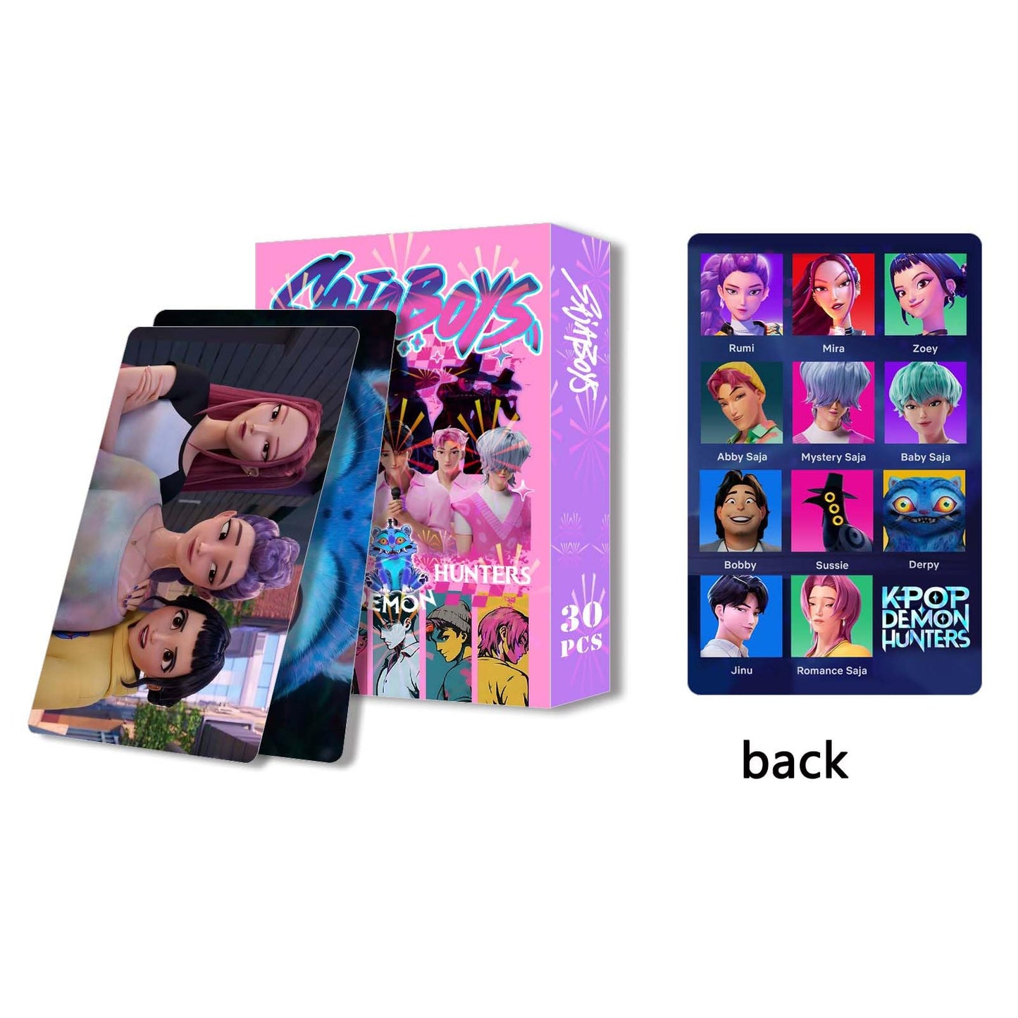 Sanmatic K-Pop Demon LOMO Cards Classic Card Set for Kids Playing for Party Favors and Gift