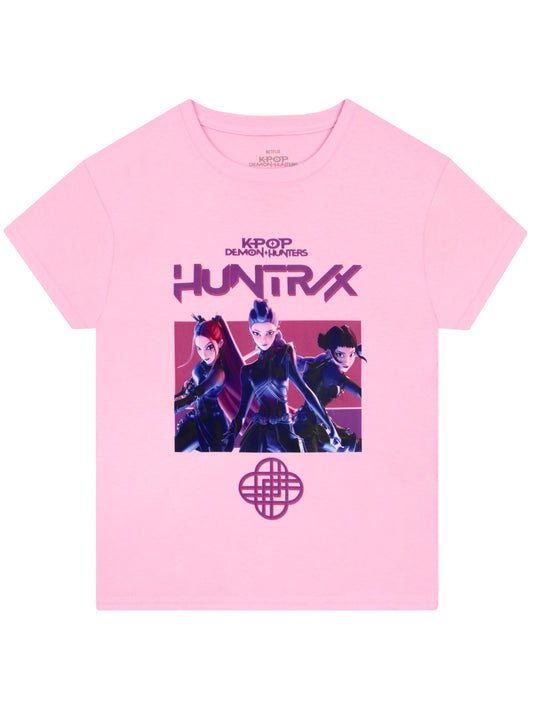 KPop Demon Hunters Tshirt, Huntrix Girls Tshirt, K Pop Kids Clothes, Short Sleeve Girls' T-Shirts, Ages 5 to 12 Years