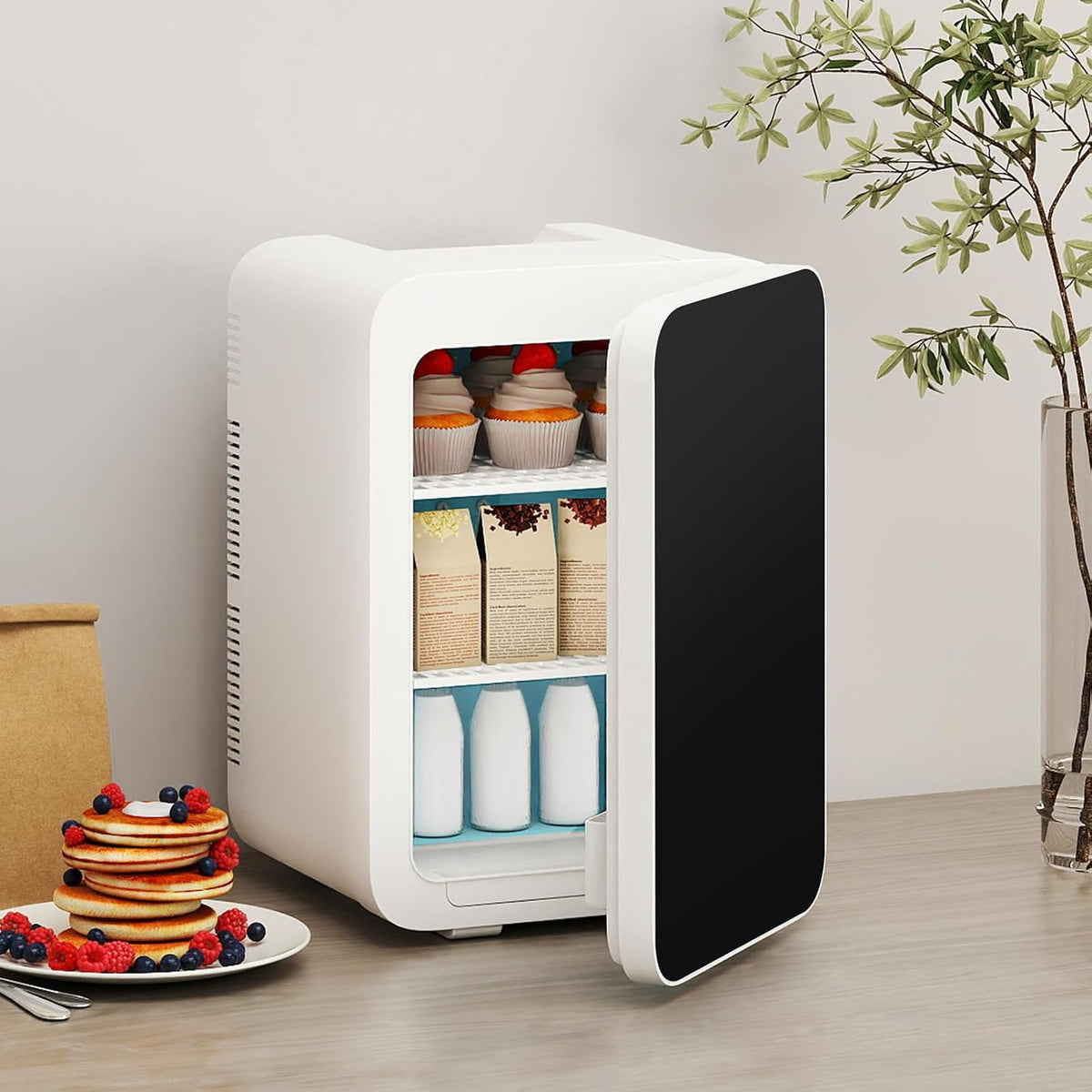 ARTETHYS Mini Fridge for Bedrooms, 20L Small Car Fridges