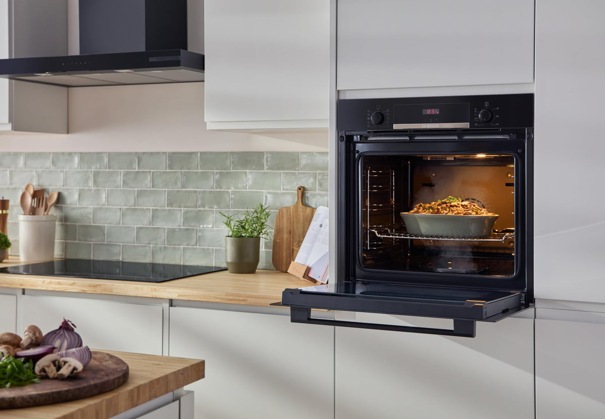 Bosch Series 4 HQA534BS3B Built-in Single Oven, A+ Rated, Brushed Steel