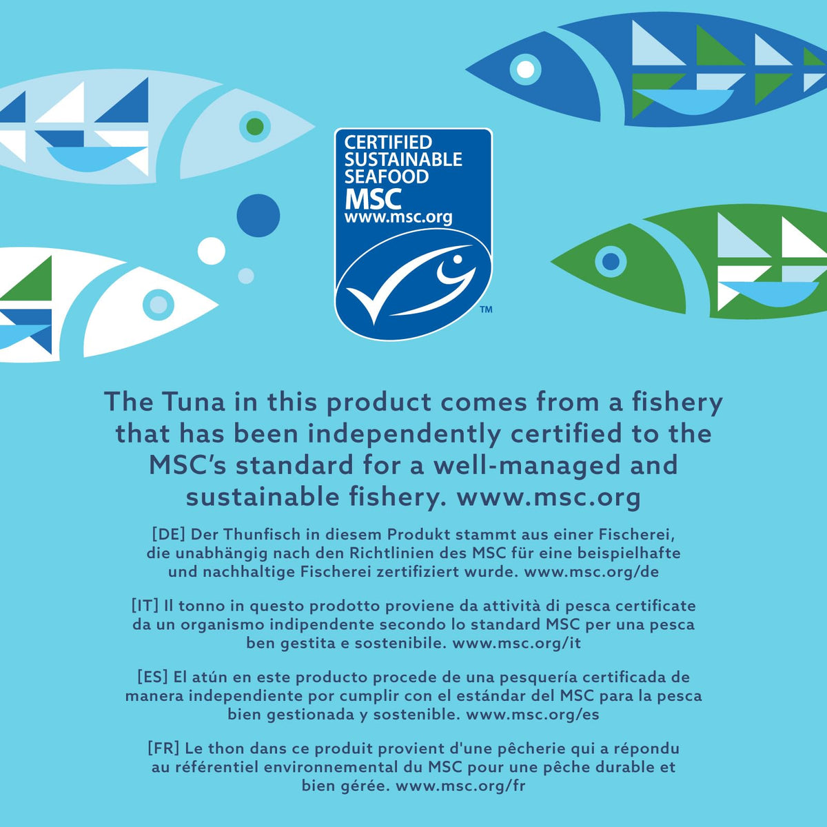 by Amazon MSC Skipjack Tuna Chunks in Spring Water, 4x145g
