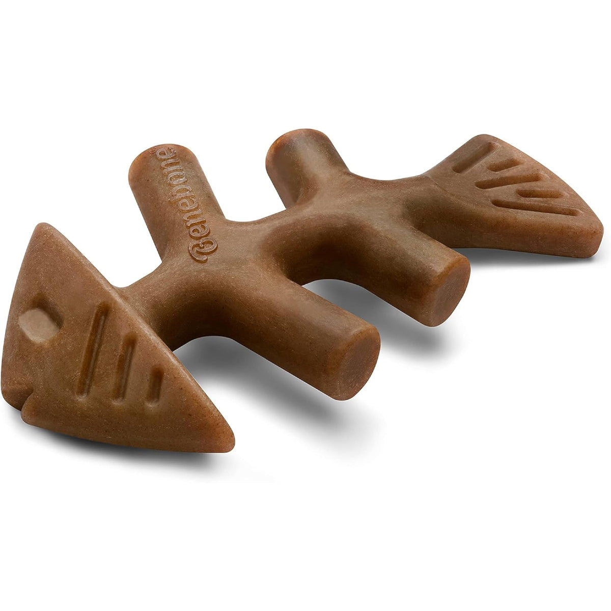 Benebone Wishbone Dog Chew Toy for Aggressive Chewers, Real Bacon, Medium