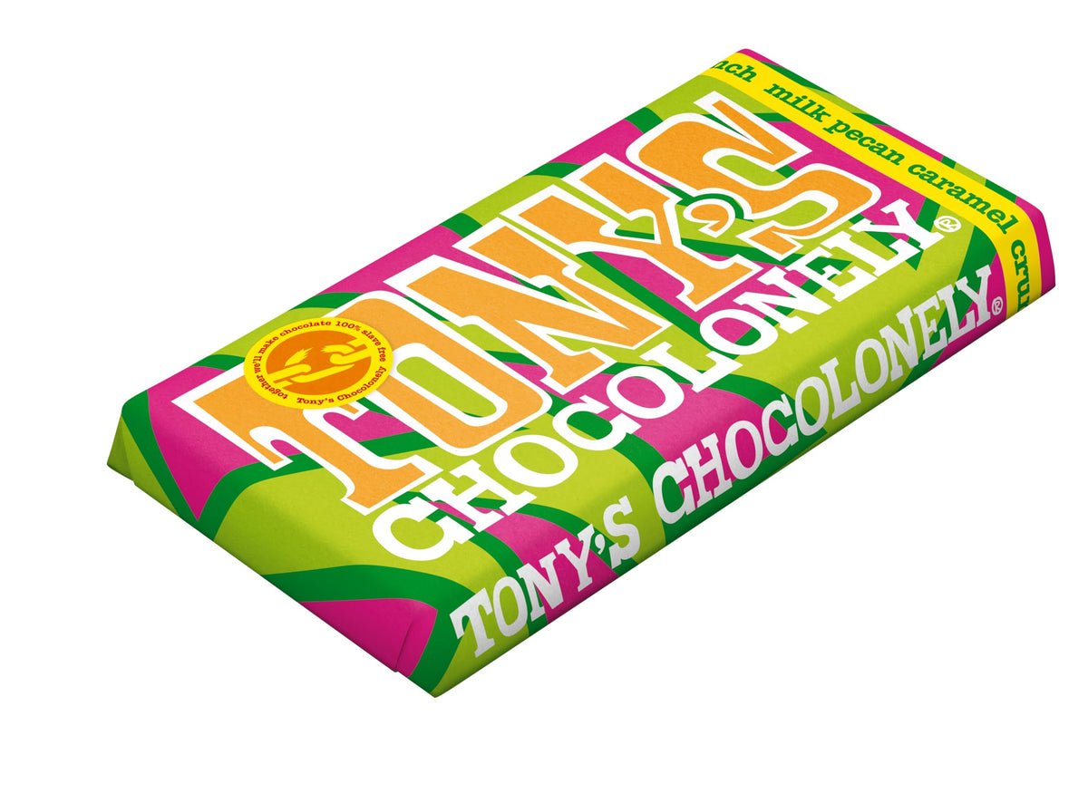 Tony's Chocolonely Milk Chocolate Bar - 180g Belgian Fairtrade Chocolate, Gift, 32% Cocoa, Vegetarian