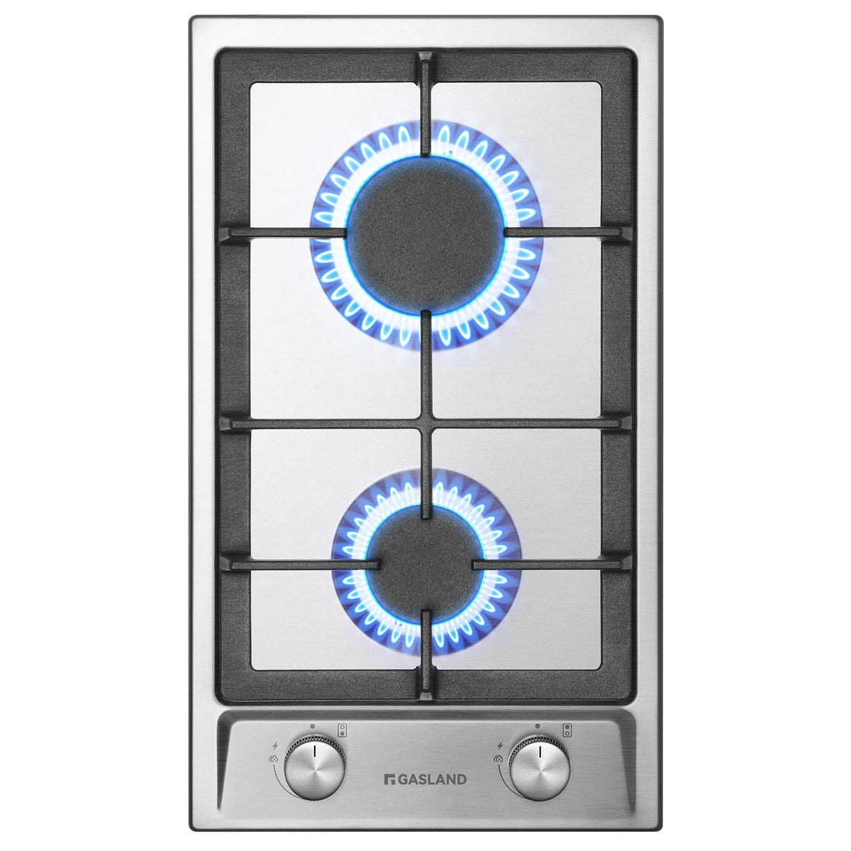 GASLAND GH60SF 60cm Built-in Gas Hob, 4 Burners Stainless Steel Gas Cooktop with Flame Failure Protection, NG/LPG Convertible, 8000W