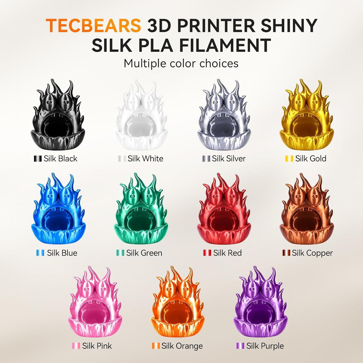TECBEARS Matte PLA Filament 1.75mm, 600mm/s Rapid Print, 1kg Sky Blue