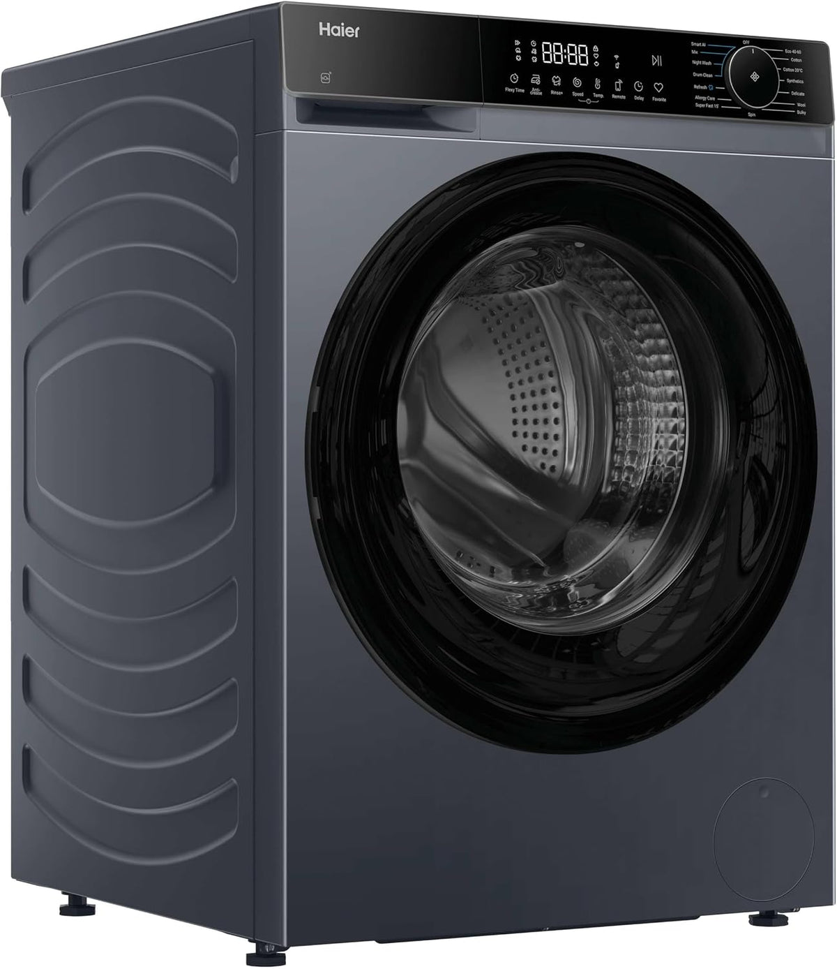 Haier X Series 5 Washing Machine, 13kg, Graphite & Black, A-20%, 1400 RPM