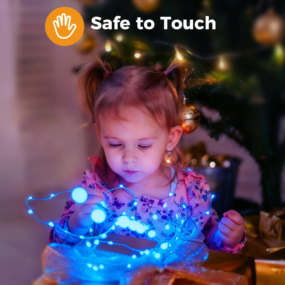 btfarm 2 Pack Halloween Orange Fairy Lights Battery Operated with Timer