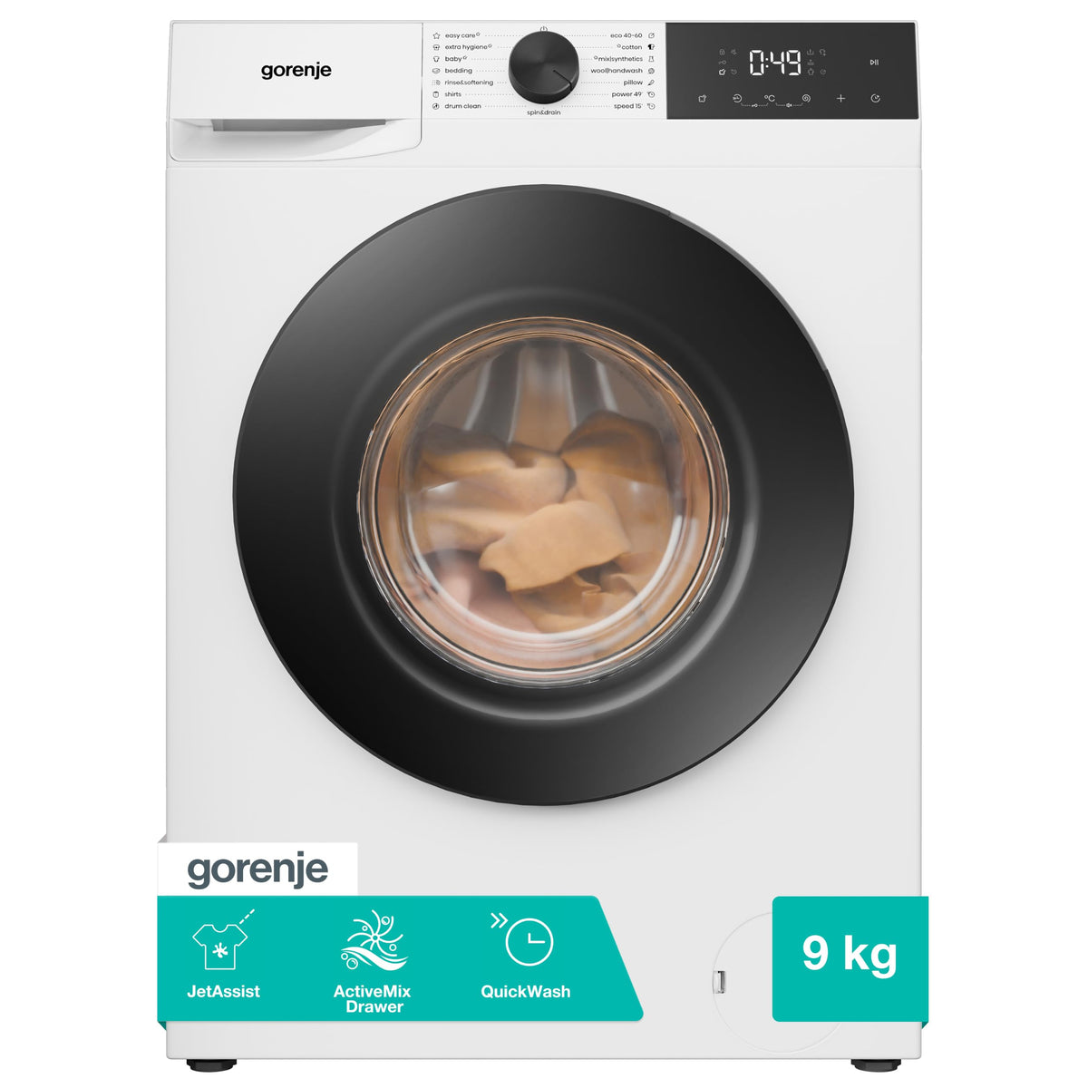 Gorenje 11 kg 1400 rpm Freestanding Washing Machine, White - WG2P114A22/UK