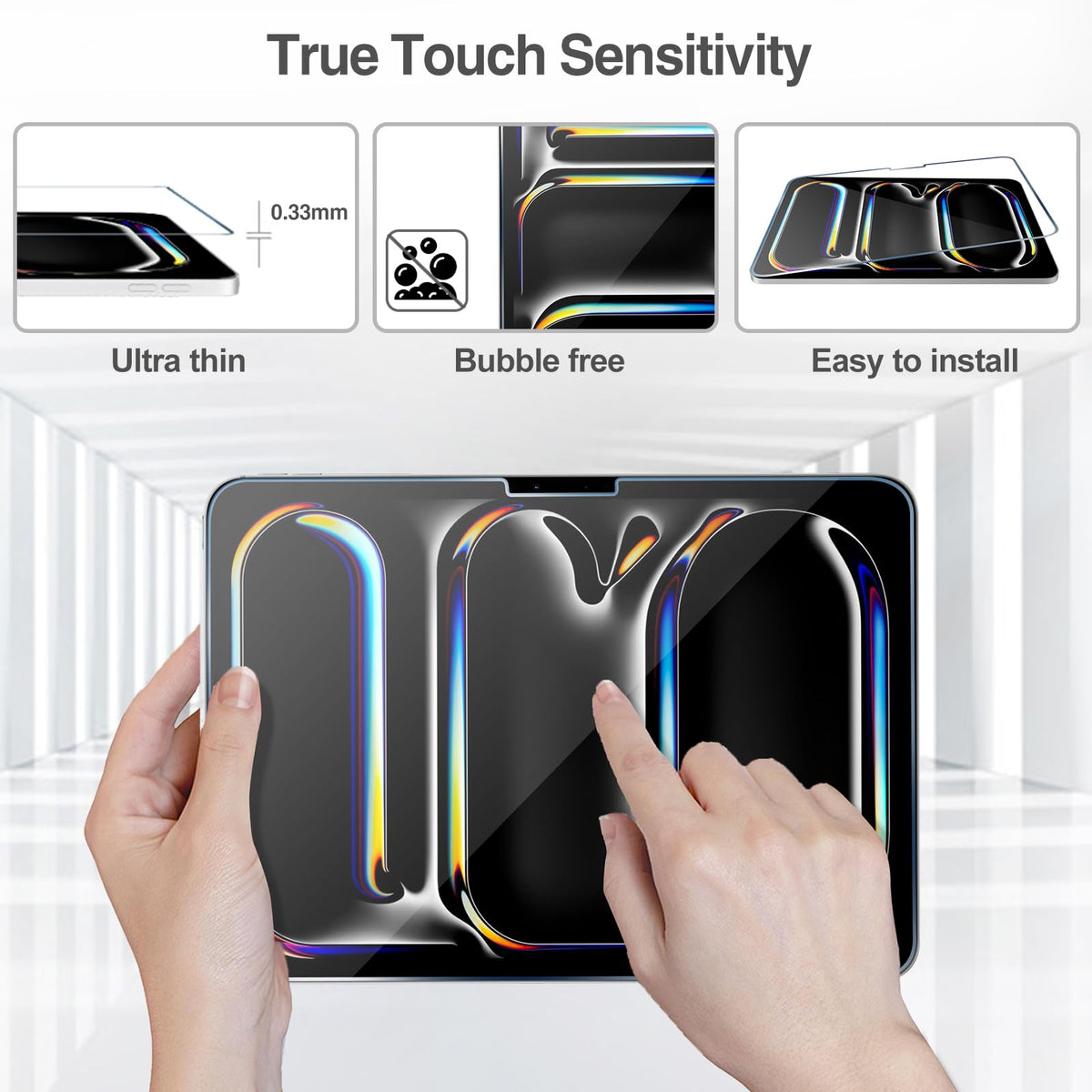ProCase 2 Pack Screen Protector for iPad A16 2025 11th 11"/10th 2022 10.9"