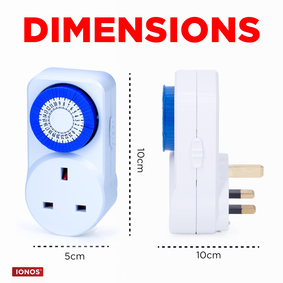 Status IONOS 24 Hour Plug-in Timer Switch, Mechanical Option B, White