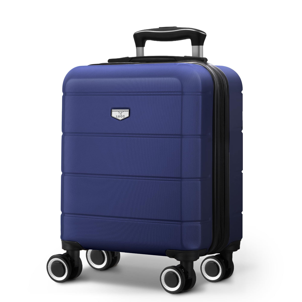 LUGG Jetset 40cm Suitcase 40x30x20cm, Ryanair Compatible Underseat Size, Hard Shell ABS, Spinner with Removable Wheels, Lightweight Travel Luggage, 1 Year Warranty