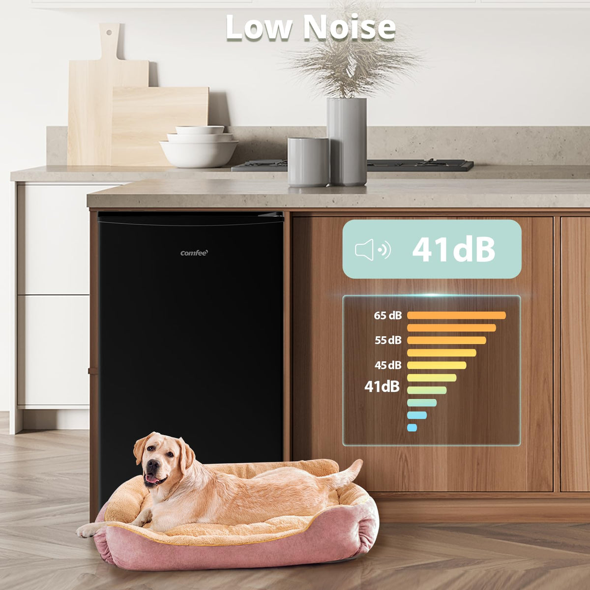 COMFEE' 60L Under Counter Freezer, 4-Star Freezing, RCU60WH2(E)