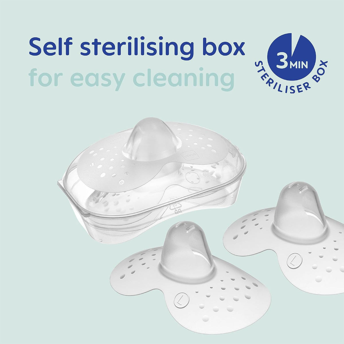 MAM Nipple Shield, 2 Pack, Medium, Sterilisable Case